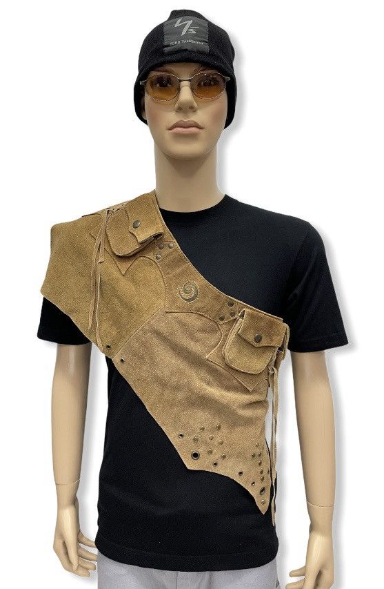Cowboy Equipment Designer Custom Made Leather Cowboy Style Apron Waist Bag Size ONE SIZE - 3 Thumbnail