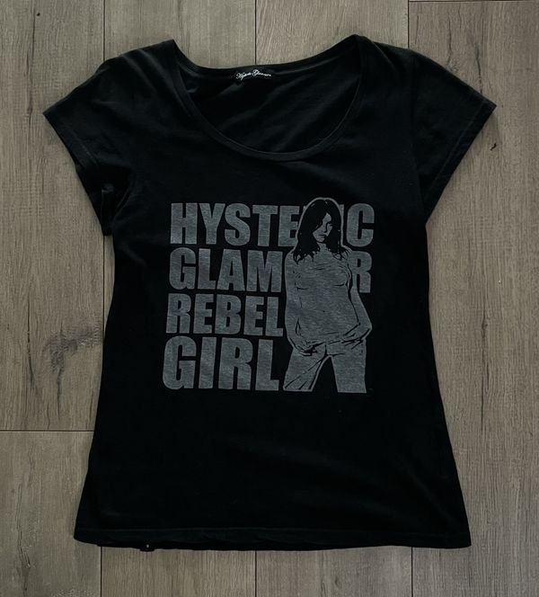 Hysteric Glamour Hysteric Glamour Rebel Girl Black Graphic Vintage