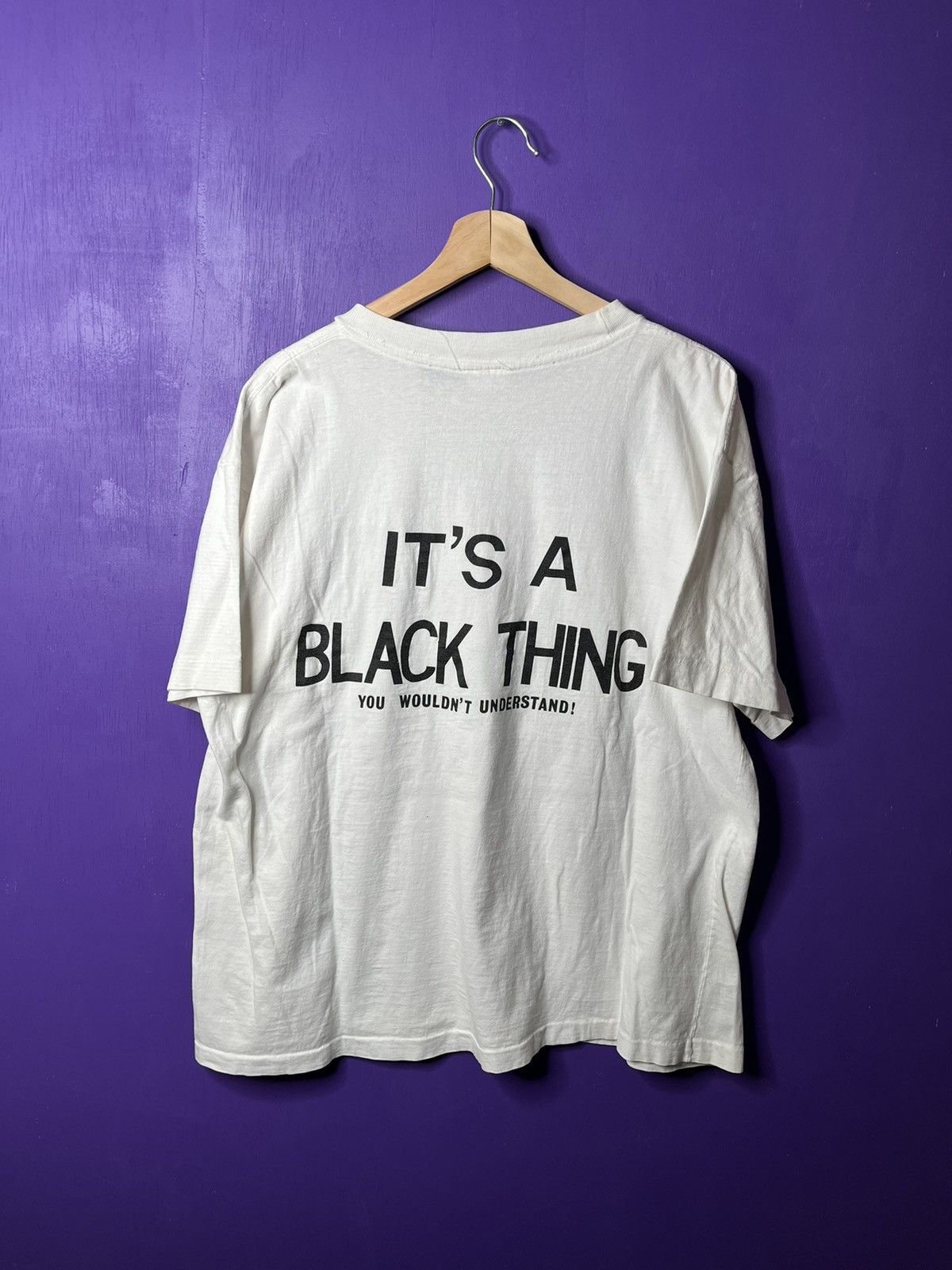 Vintage 80s Keith Haring Free South Africa It’s A Black Thing T-Shirt store