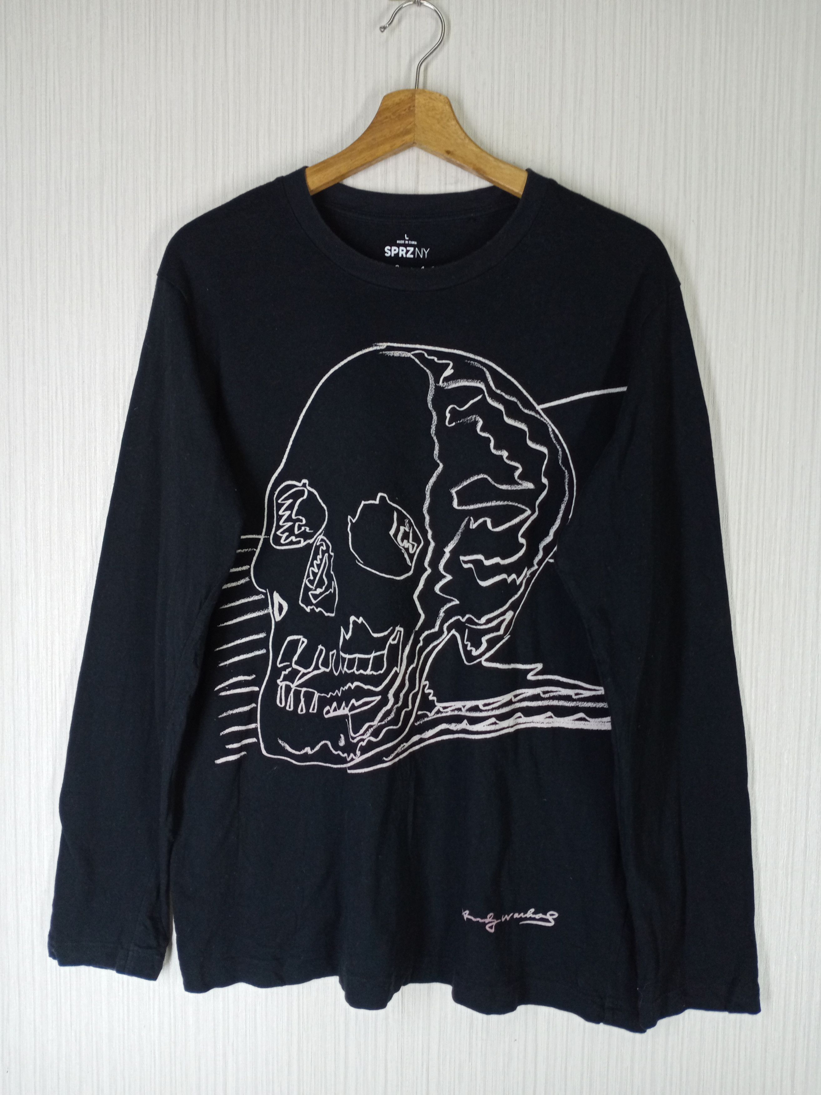 Rare Vintage Andy Warhol X Uniqlo Big Skull Tshirt