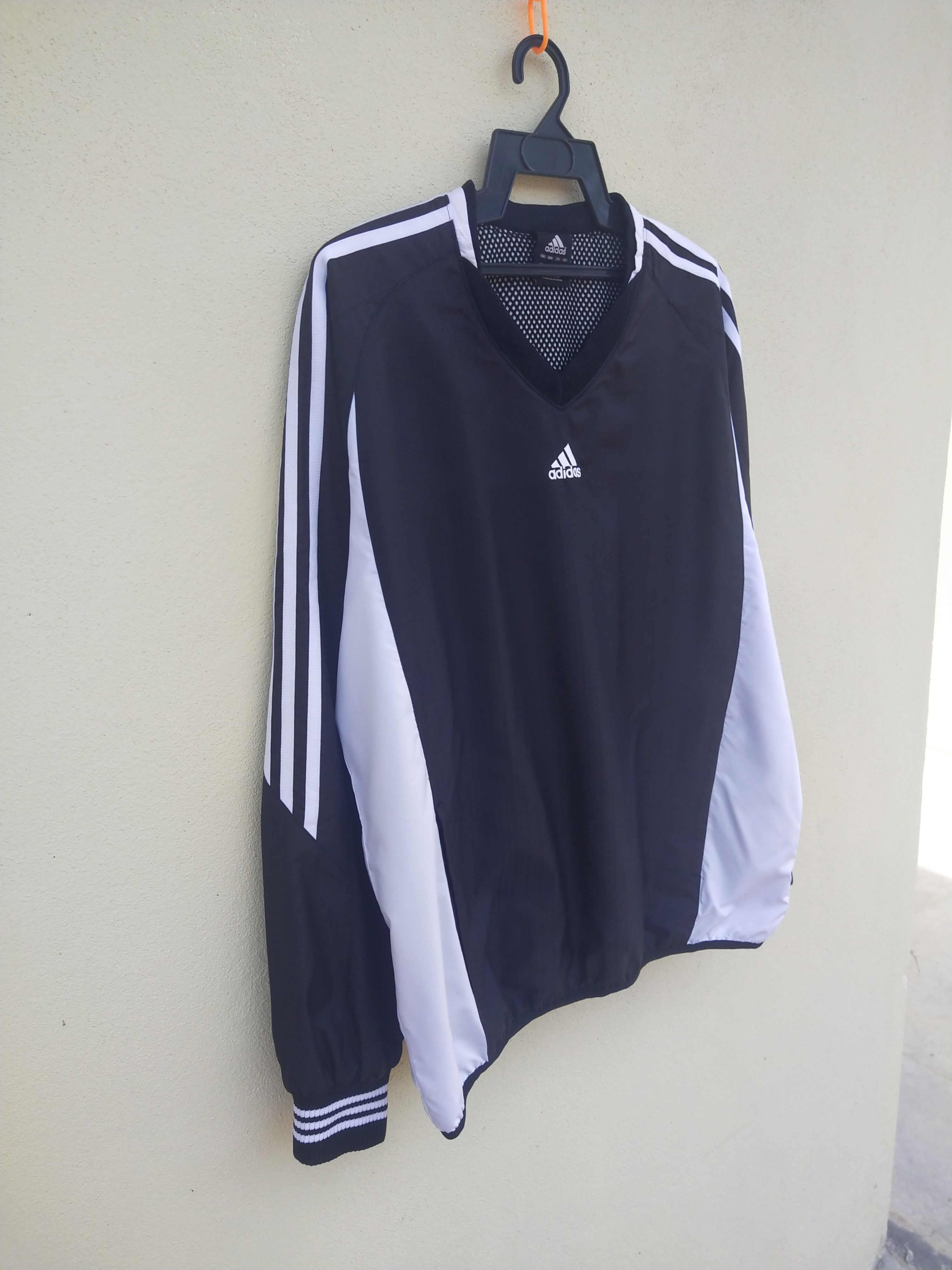 Adidas × Vintage 🔥 Vintage Adidas Baseball Windbreaker Pullover Size US L / EU 52-54 / 3 - 3 Thumbnail