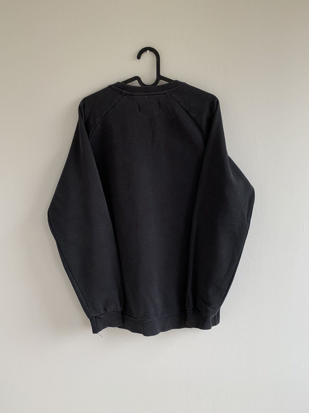 Jordan Brand × Nike Nike Jordan Black Washed Trashed Crewneck Sweatshirt Jumpman Size US S / EU 44-46 / 1 - 2 Thumbnail