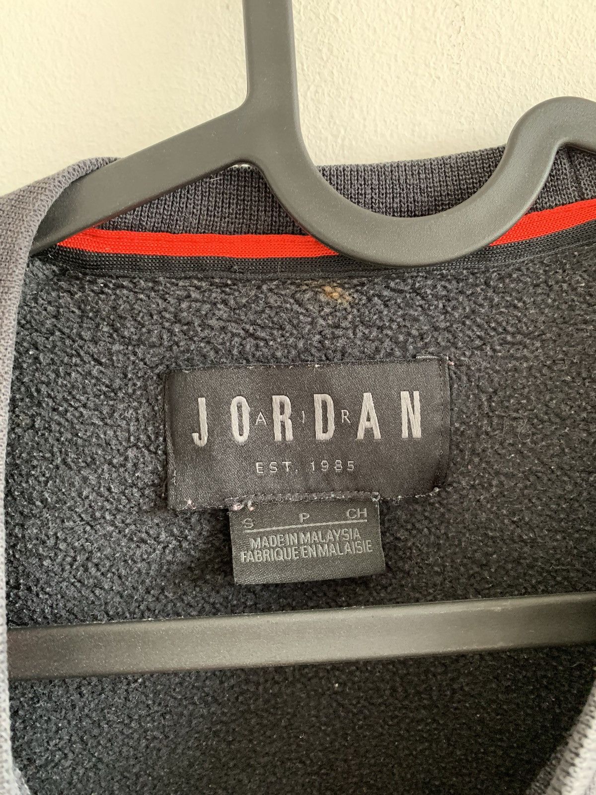 Jordan Brand × Nike Nike Jordan Black Washed Trashed Crewneck Sweatshirt Jumpman Size US S / EU 44-46 / 1 - 4 Thumbnail