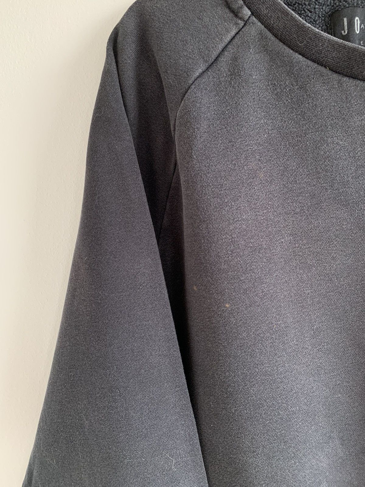 Jordan Brand × Nike Nike Jordan Black Washed Trashed Crewneck Sweatshirt Jumpman Size US S / EU 44-46 / 1 - 6 Thumbnail