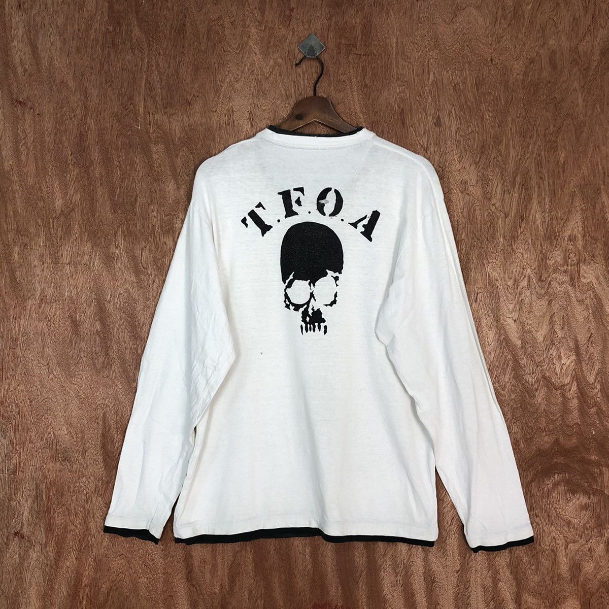 Japanese Brand DLL Oshkosh skull japan White Sweatshirt #c860 Size US M / EU 48-50 / 2 - 1 Thumbnail