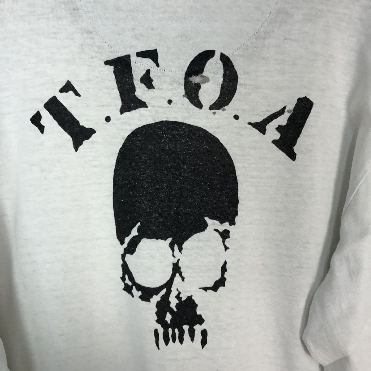 Japanese Brand DLL Oshkosh skull japan White Sweatshirt #c860 Size US M / EU 48-50 / 2 - 4 Thumbnail