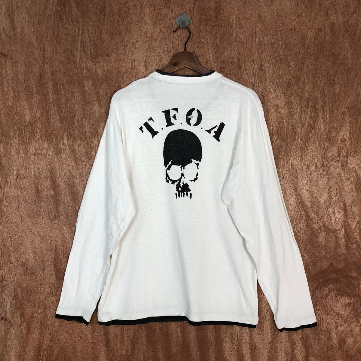 Japanese Brand DLL Oshkosh skull japan White Sweatshirt #c860 Size US M / EU 48-50 / 2 - 3 Thumbnail