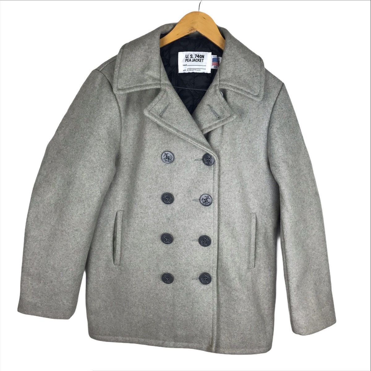 Schott Schott U.S. 740N Pea Jacket Made In USA Size US M / EU 48-50 / 2 - 1 Thumbnail