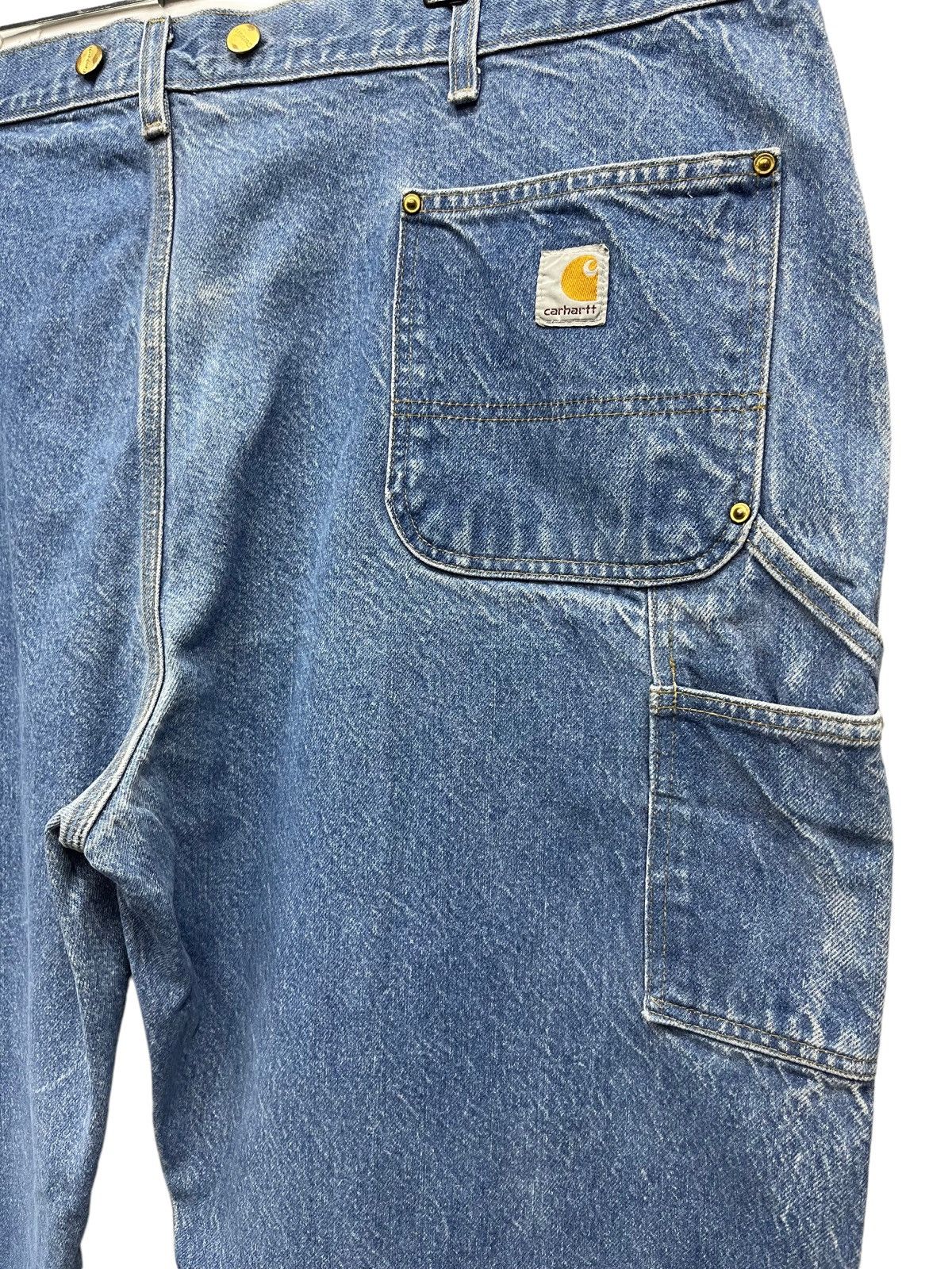 Carhartt × Vintage VERYRARE BIG SIZE💥90's CARHARTT DOUBLE KNEE Carpenter Pants Size US 44 / EU 60 - 11 Thumbnail