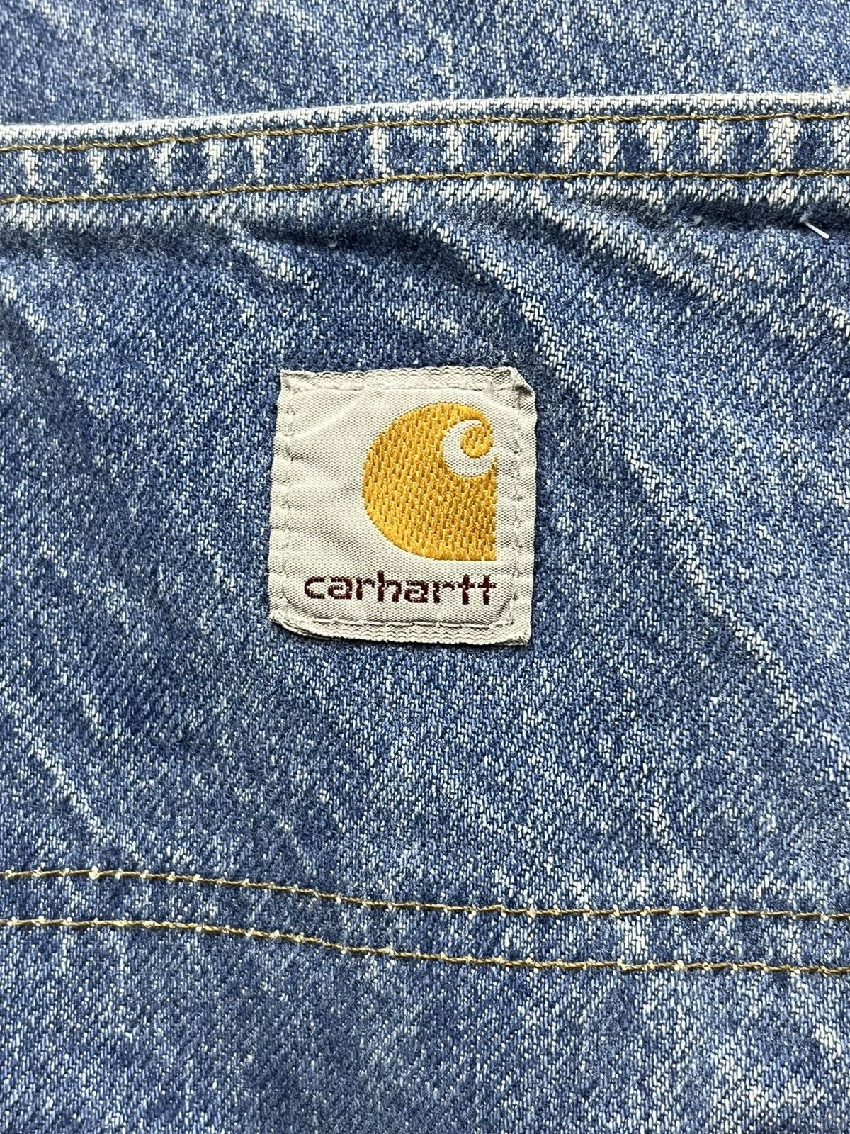 Carhartt × Vintage VERYRARE BIG SIZE💥90's CARHARTT DOUBLE KNEE Carpenter Pants Size US 44 / EU 60 - 12 Thumbnail
