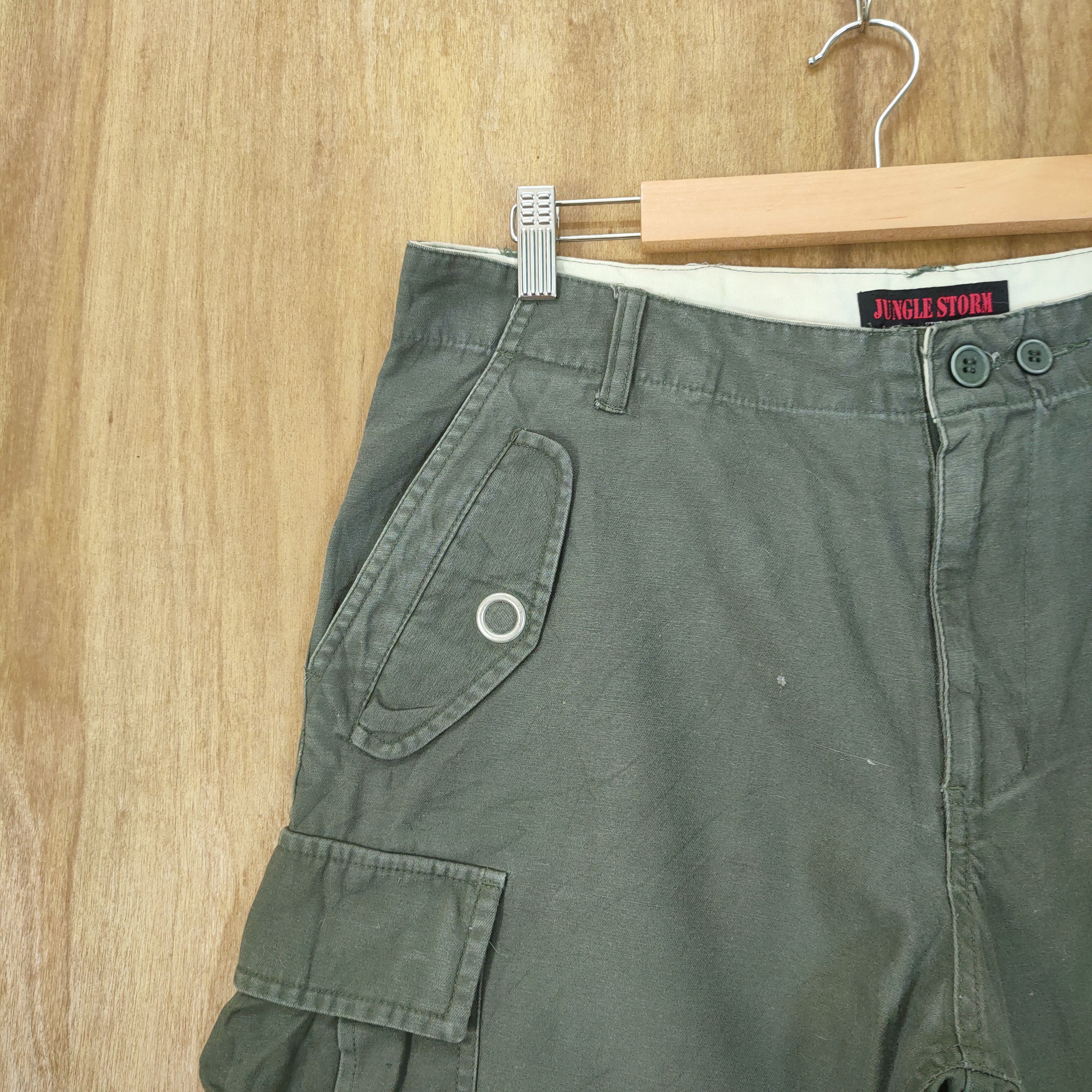 Japanese Brand VINTAGE JUNGLE STORM CARGO PANTS Size US 34 / EU 50 - 5 Thumbnail