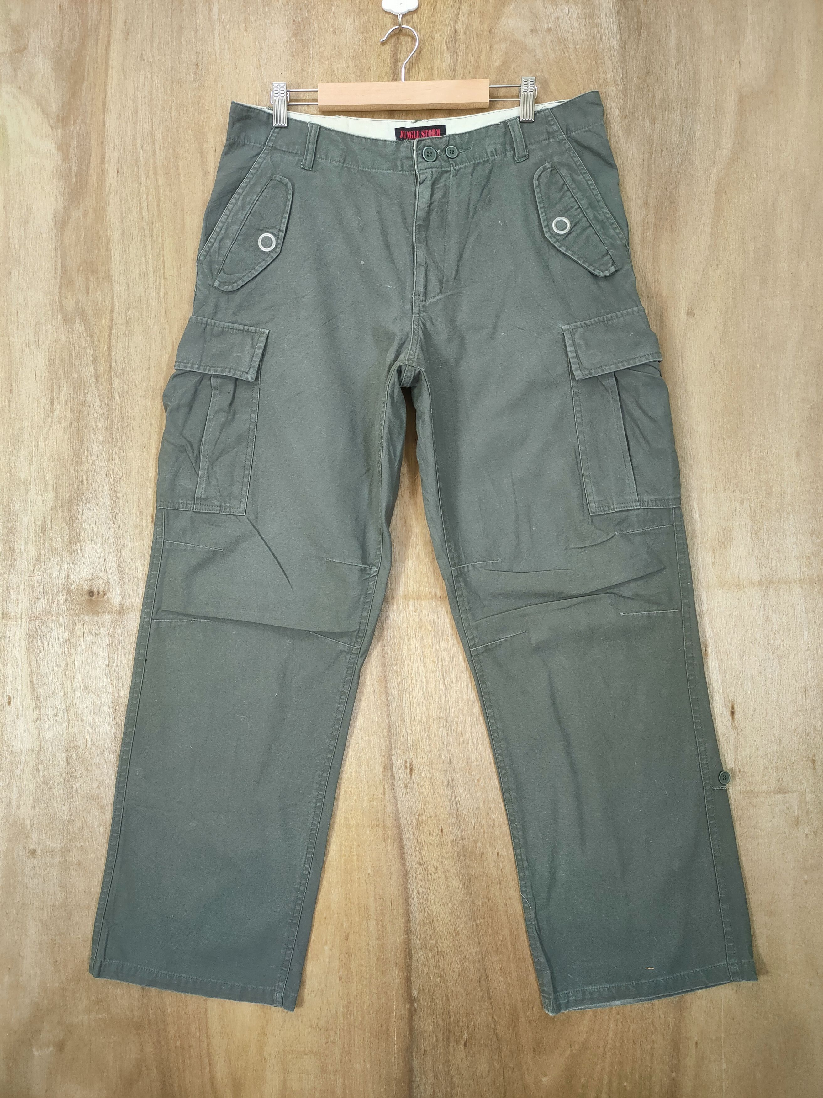 Japanese Brand VINTAGE JUNGLE STORM CARGO PANTS Size US 34 / EU 50 - 1 Thumbnail