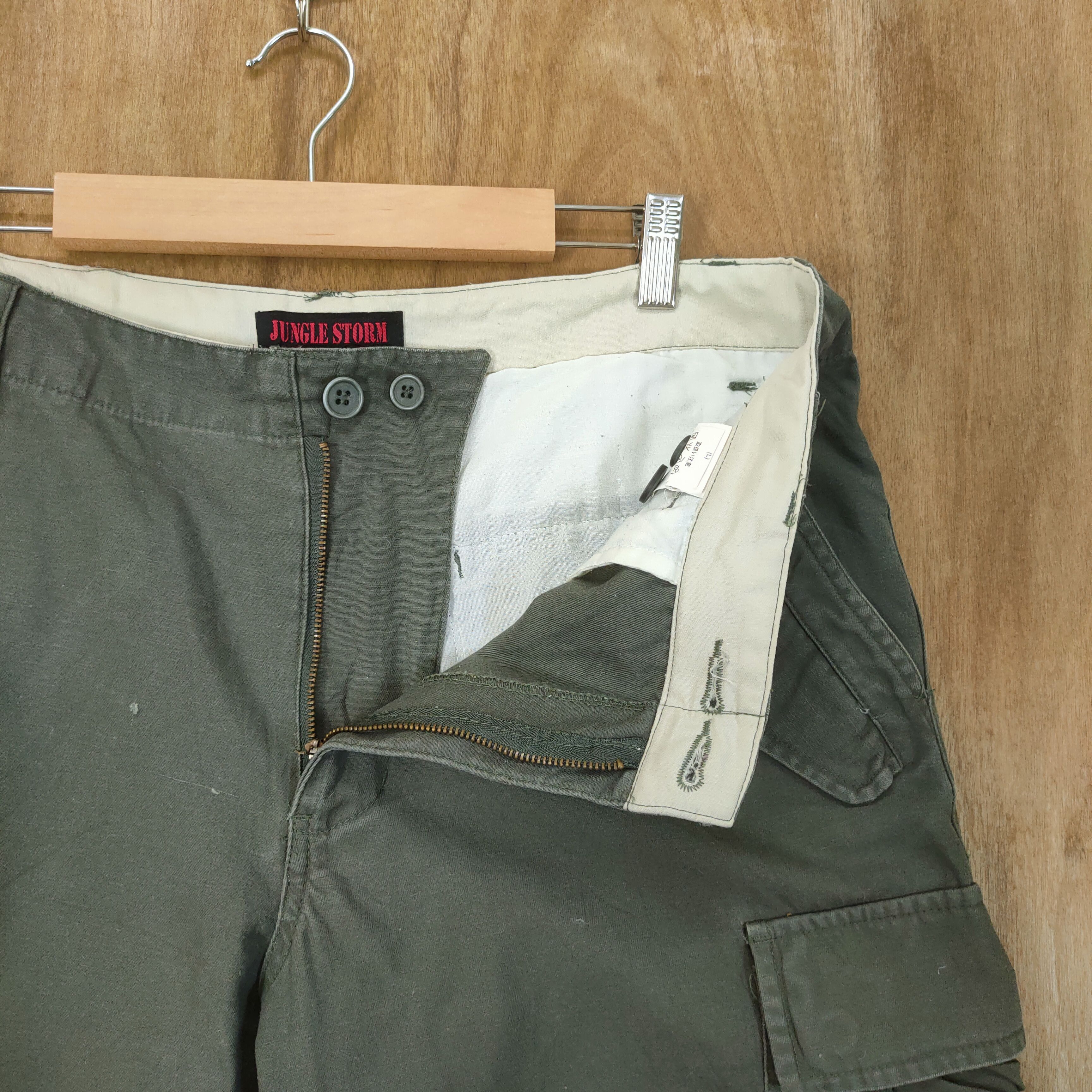 Japanese Brand VINTAGE JUNGLE STORM CARGO PANTS Size US 34 / EU 50 - 6 Thumbnail