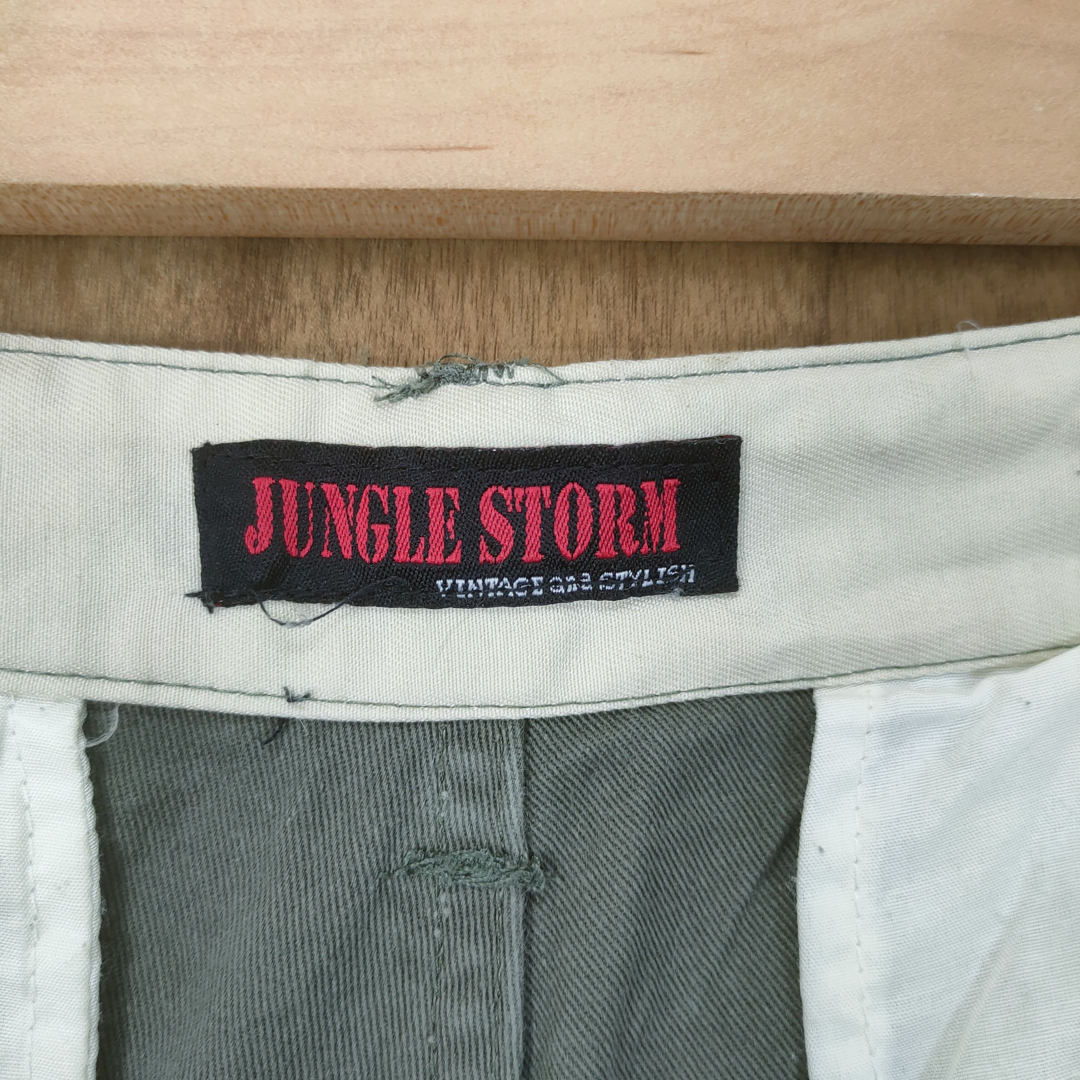 Japanese Brand VINTAGE JUNGLE STORM CARGO PANTS Size US 34 / EU 50 - 8 Thumbnail