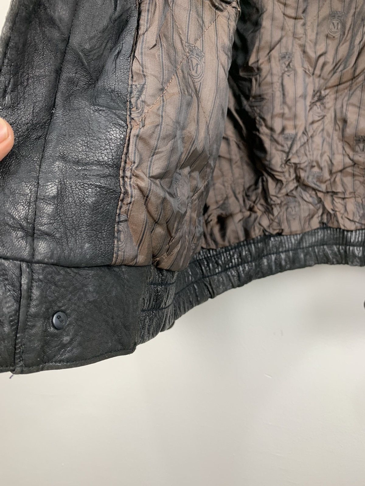 Other SUBURBAN Zipper Button Multipocket Bike Ride Leather Jacket Size US M / EU 48-50 / 2 - 16 Thumbnail