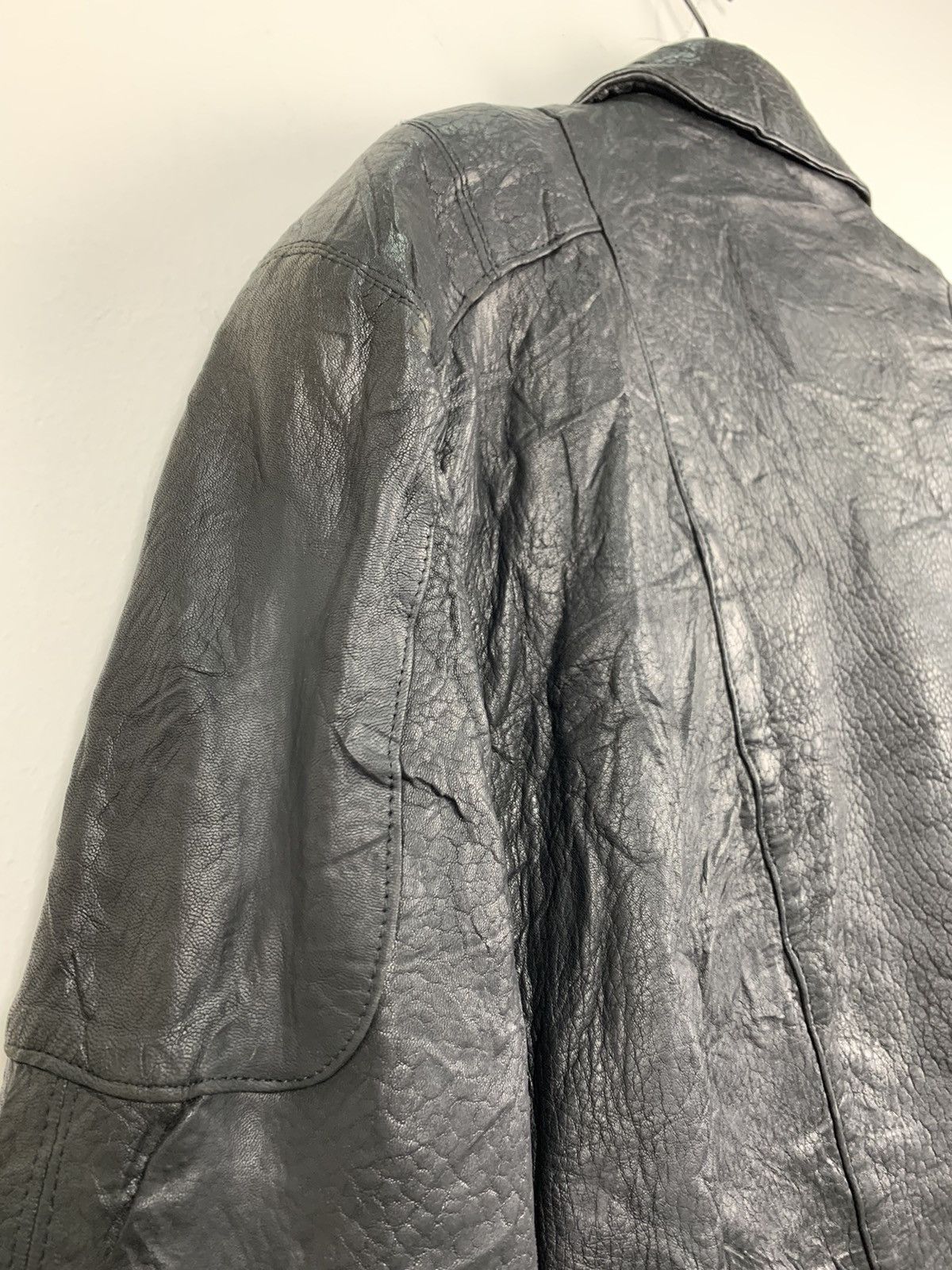 Other SUBURBAN Zipper Button Multipocket Bike Ride Leather Jacket Size US M / EU 48-50 / 2 - 11 Thumbnail