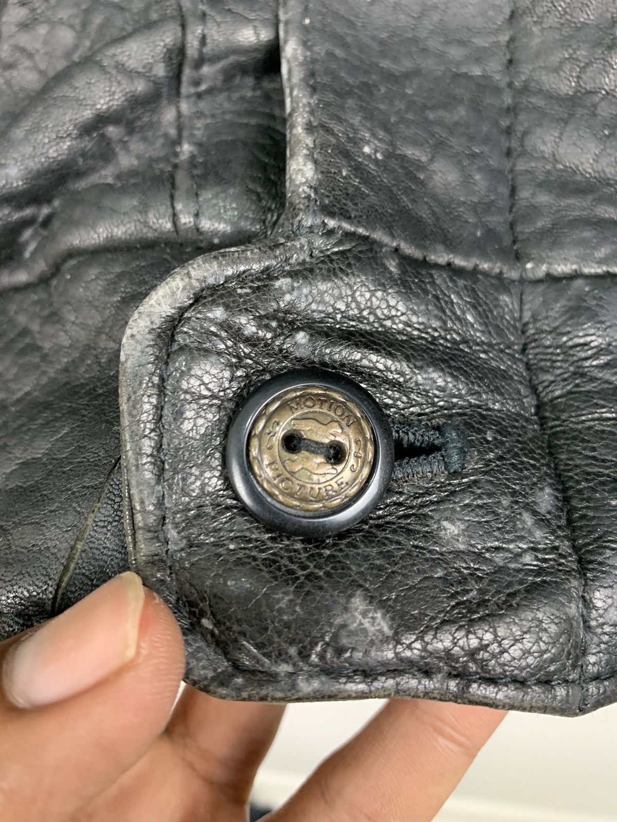 Other SUBURBAN Zipper Button Multipocket Bike Ride Leather Jacket Size US M / EU 48-50 / 2 - 9 Thumbnail