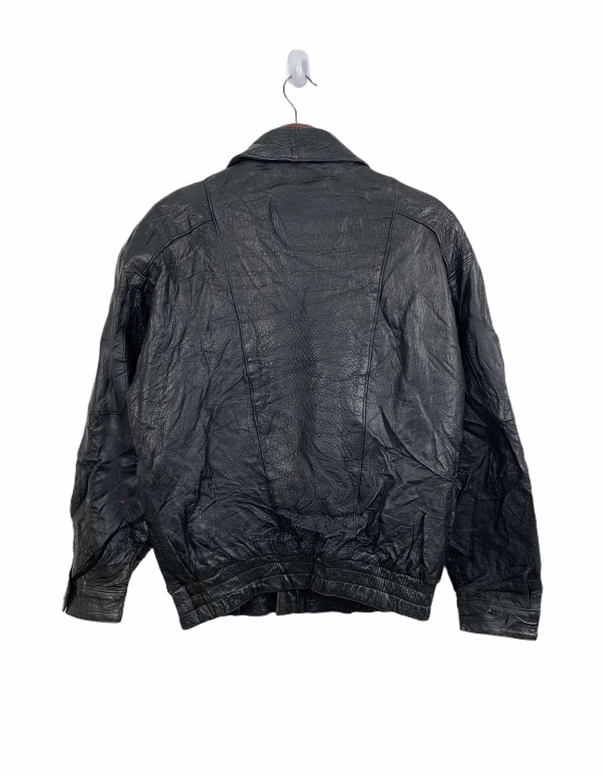 Other SUBURBAN Zipper Button Multipocket Bike Ride Leather Jacket Size US M / EU 48-50 / 2 - 2 Thumbnail