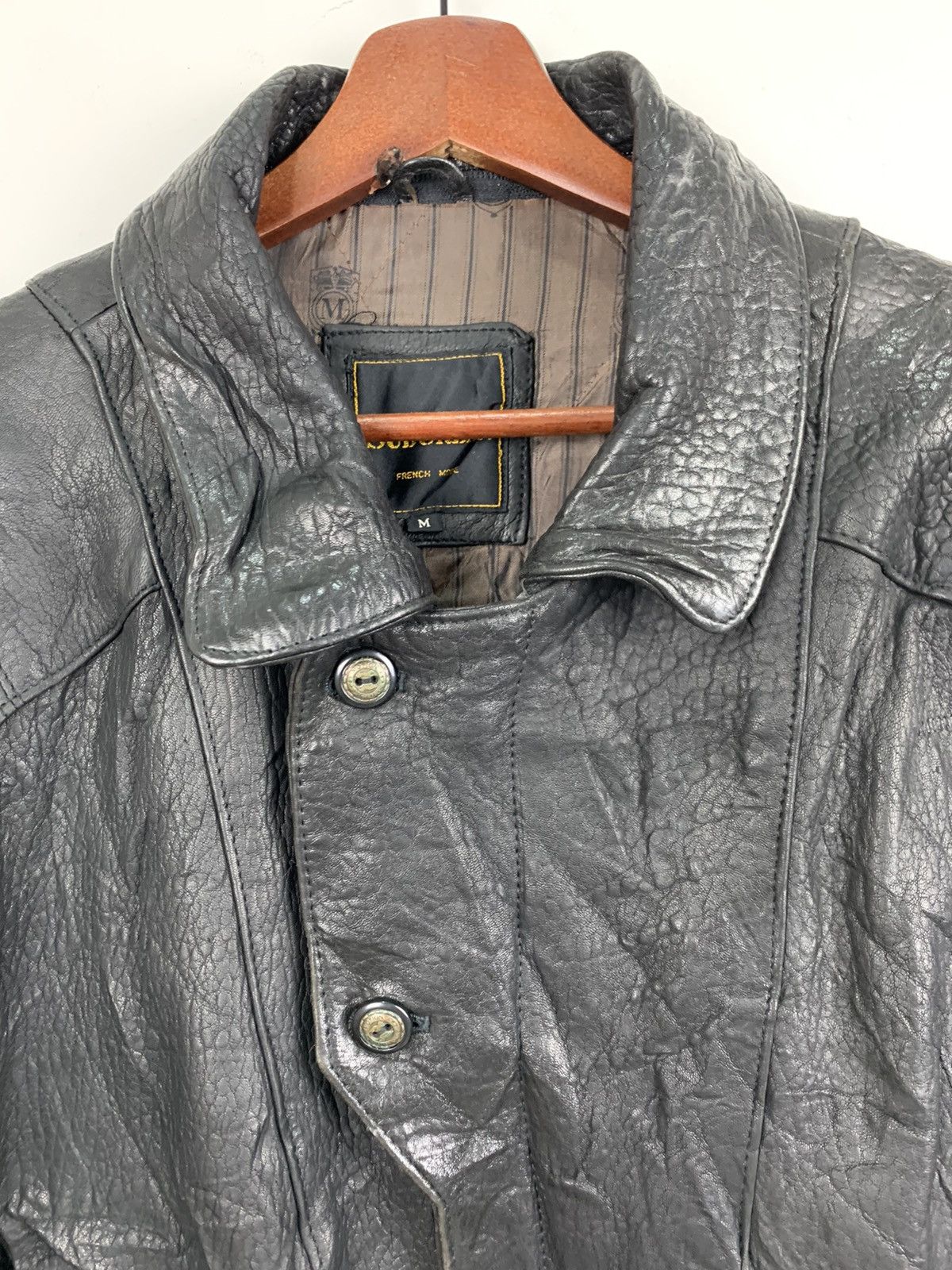 Other SUBURBAN Zipper Button Multipocket Bike Ride Leather Jacket Size US M / EU 48-50 / 2 - 3 Thumbnail