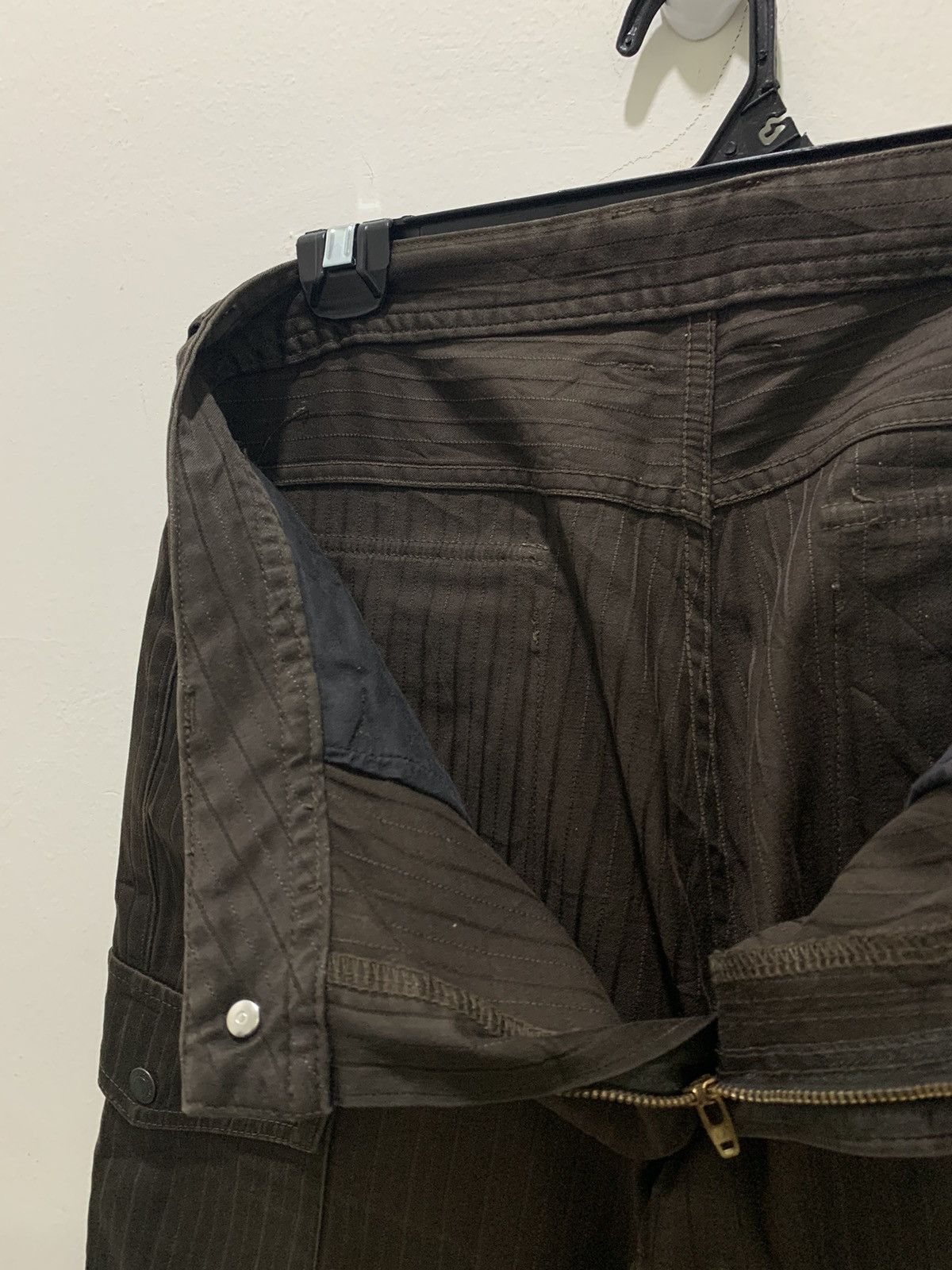BIGI × Japanese Brand × OVER THE STRiPES MENS BIGI Hickory Stripe Multipocket Tactical Cargo Pant Size US 32 / EU 48 - 14 Thumbnail
