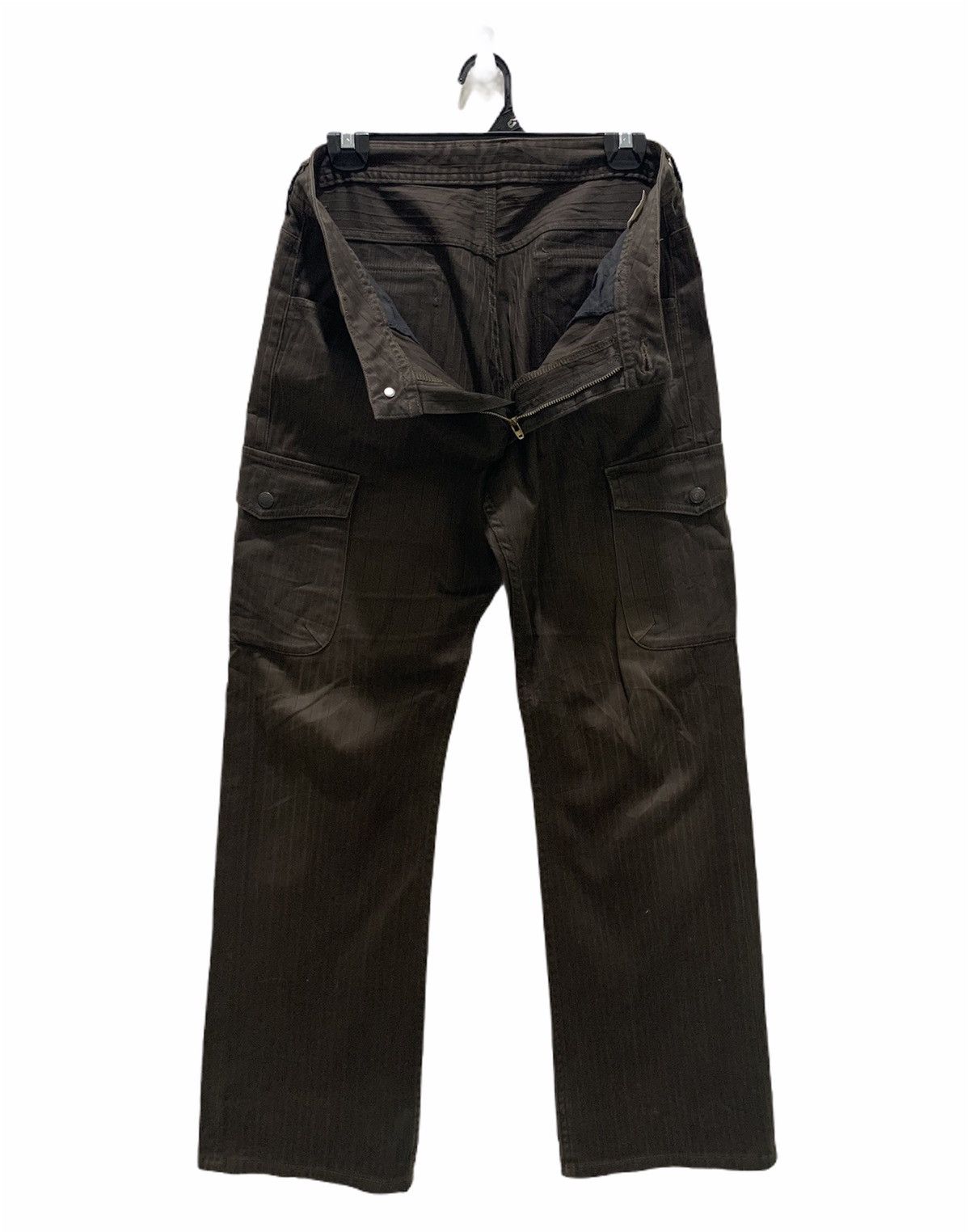 BIGI × Japanese Brand × OVER THE STRiPES MENS BIGI Hickory Stripe Multipocket Tactical Cargo Pant Size US 32 / EU 48 - 3 Thumbnail