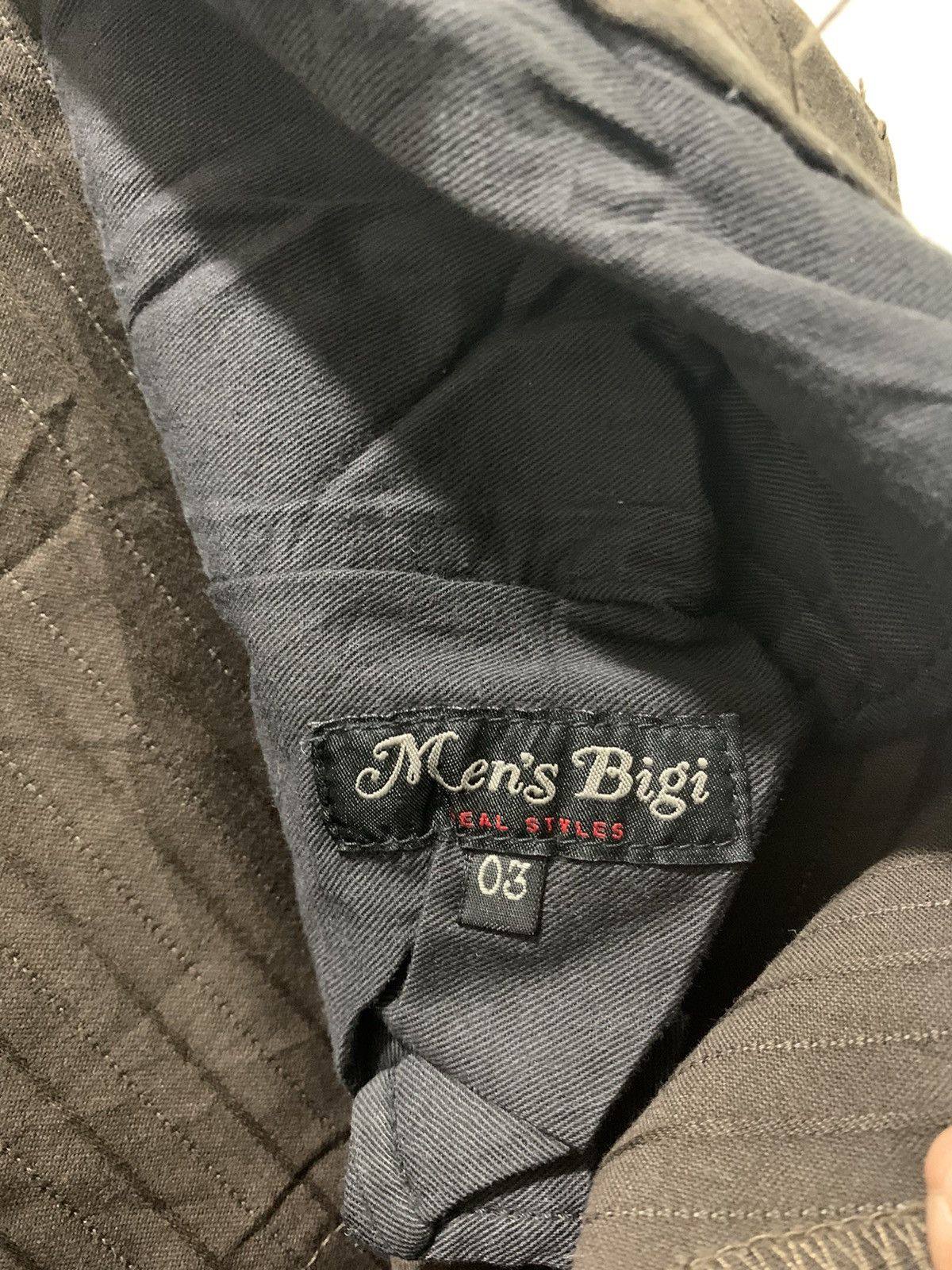 BIGI × Japanese Brand × OVER THE STRiPES MENS BIGI Hickory Stripe Multipocket Tactical Cargo Pant Size US 32 / EU 48 - 16 Thumbnail