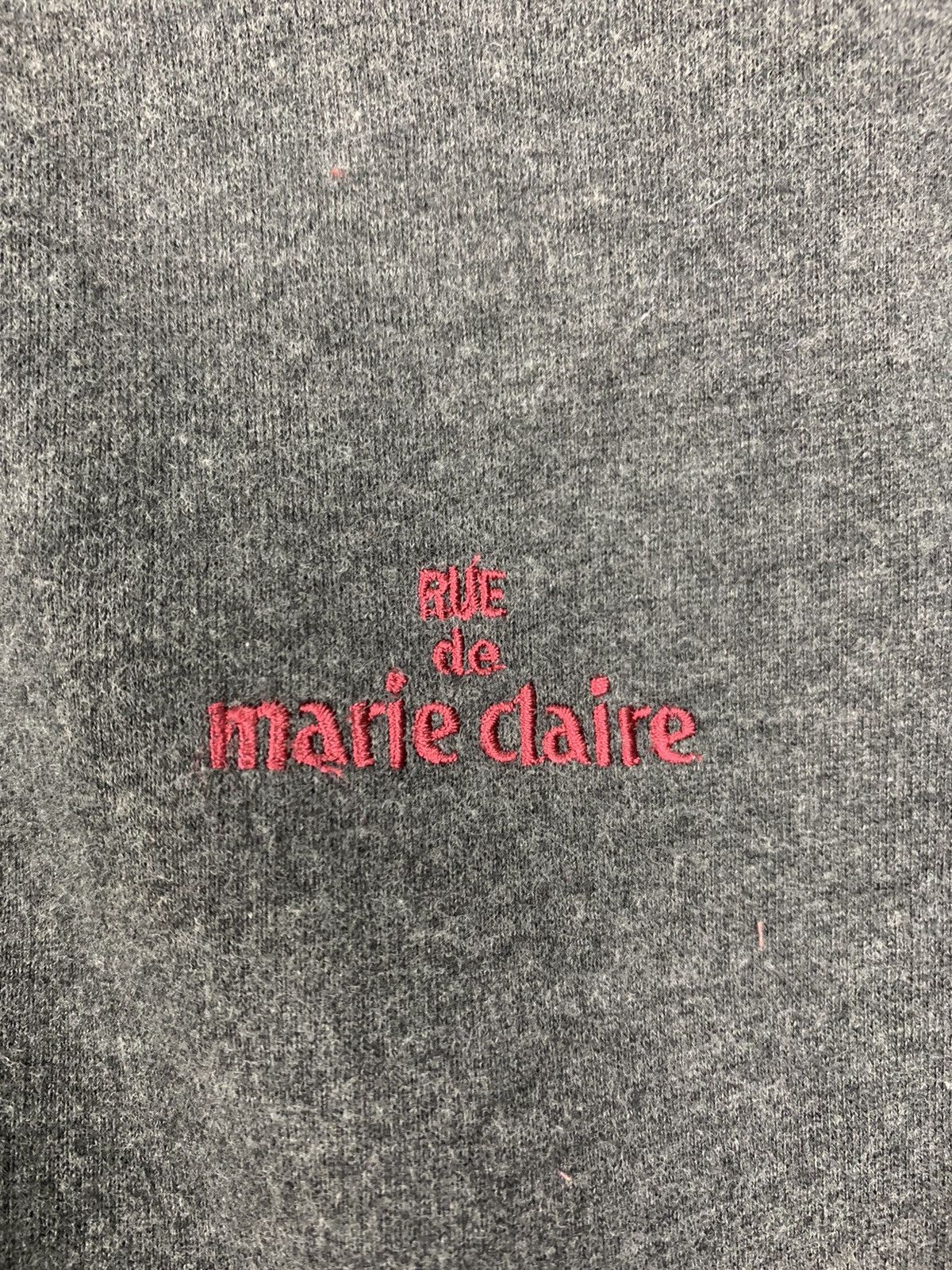 Designer × Japanese Brand RUE DE MARIE CLAIRE Grey Half Zipp Collar Fleece Sweatshirt Size S / US 4 / IT 40 - 12 Thumbnail