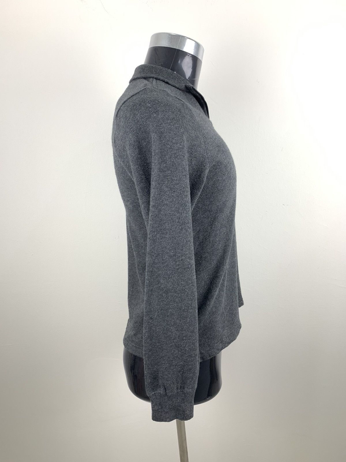 Designer × Japanese Brand RUE DE MARIE CLAIRE Grey Half Zipp Collar Fleece Sweatshirt Size S / US 4 / IT 40 - 8 Thumbnail