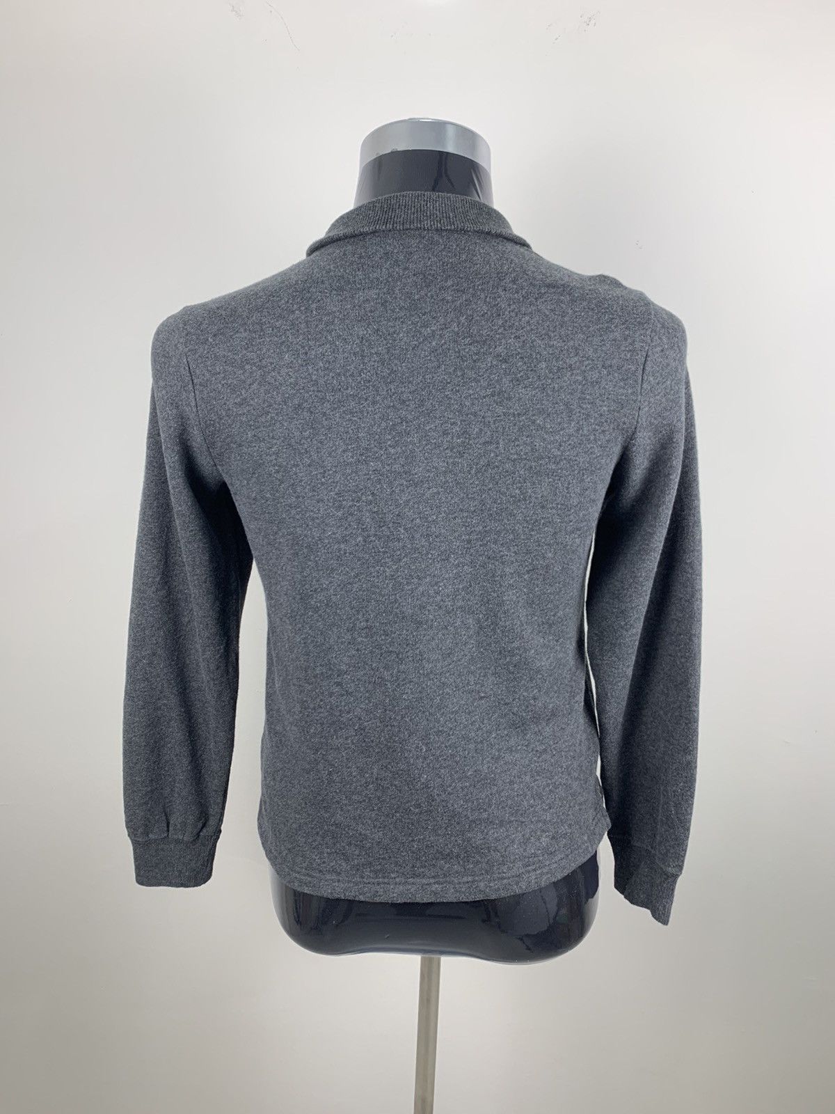 Designer × Japanese Brand RUE DE MARIE CLAIRE Grey Half Zipp Collar Fleece Sweatshirt Size S / US 4 / IT 40 - 7 Thumbnail