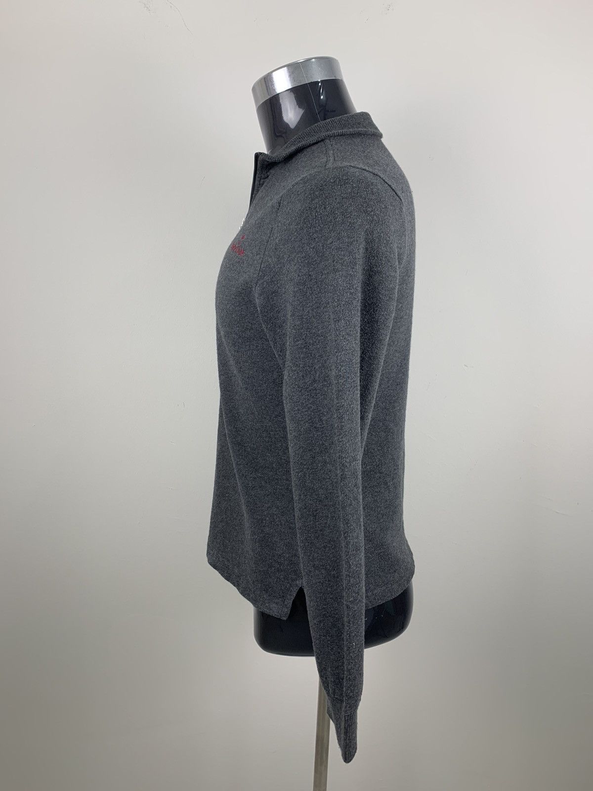 Designer × Japanese Brand RUE DE MARIE CLAIRE Grey Half Zipp Collar Fleece Sweatshirt Size S / US 4 / IT 40 - 9 Thumbnail