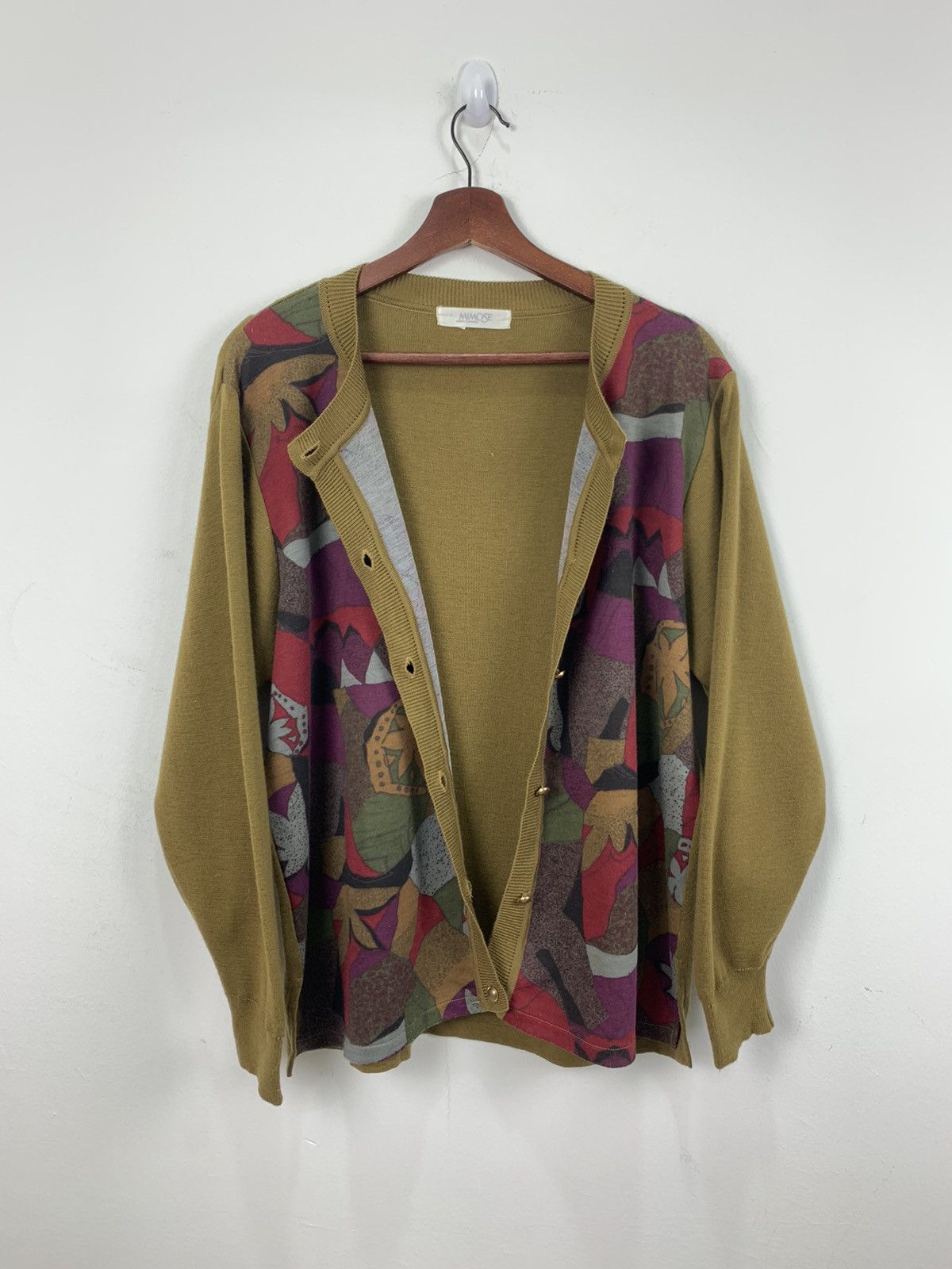 Japanese Brand × Mosaique MIMOSE Queen Elegance Mosaic Art Button Up Pattern Cardigan Size L / US 10 / IT 46 - 10 Thumbnail