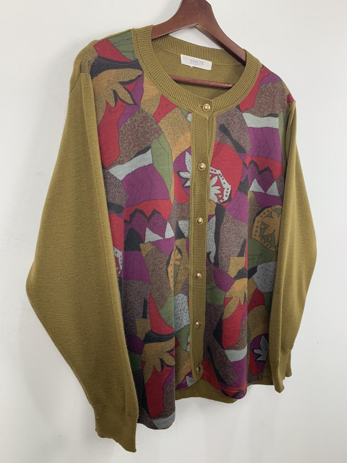 Japanese Brand × Mosaique MIMOSE Queen Elegance Mosaic Art Button Up Pattern Cardigan Size L / US 10 / IT 46 - 6 Thumbnail