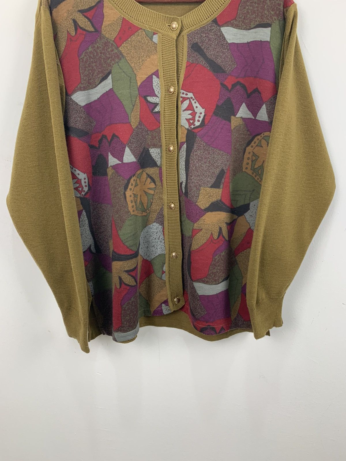 Japanese Brand × Mosaique MIMOSE Queen Elegance Mosaic Art Button Up Pattern Cardigan Size L / US 10 / IT 46 - 5 Thumbnail