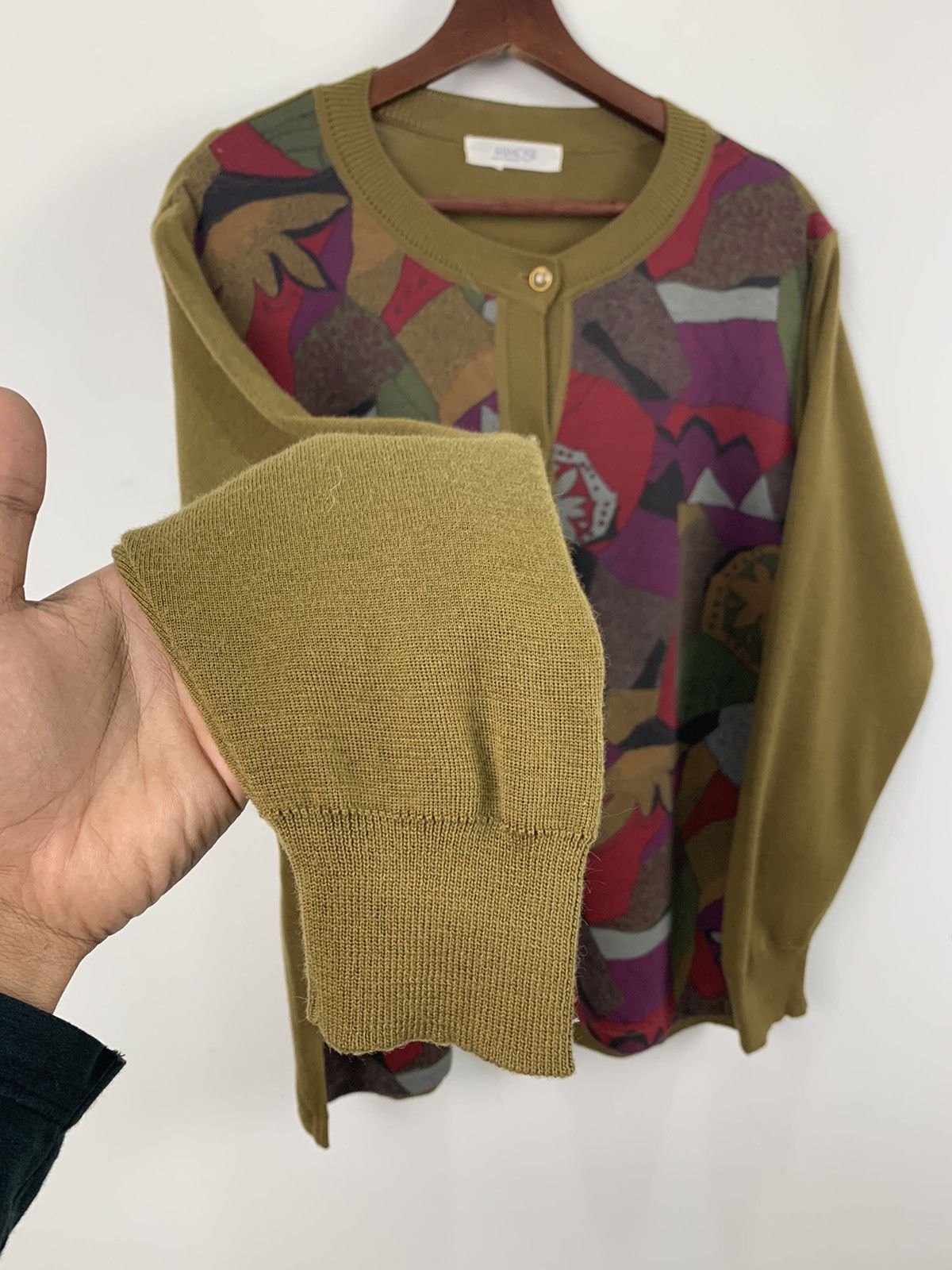 Japanese Brand × Mosaique MIMOSE Queen Elegance Mosaic Art Button Up Pattern Cardigan Size L / US 10 / IT 46 - 8 Thumbnail