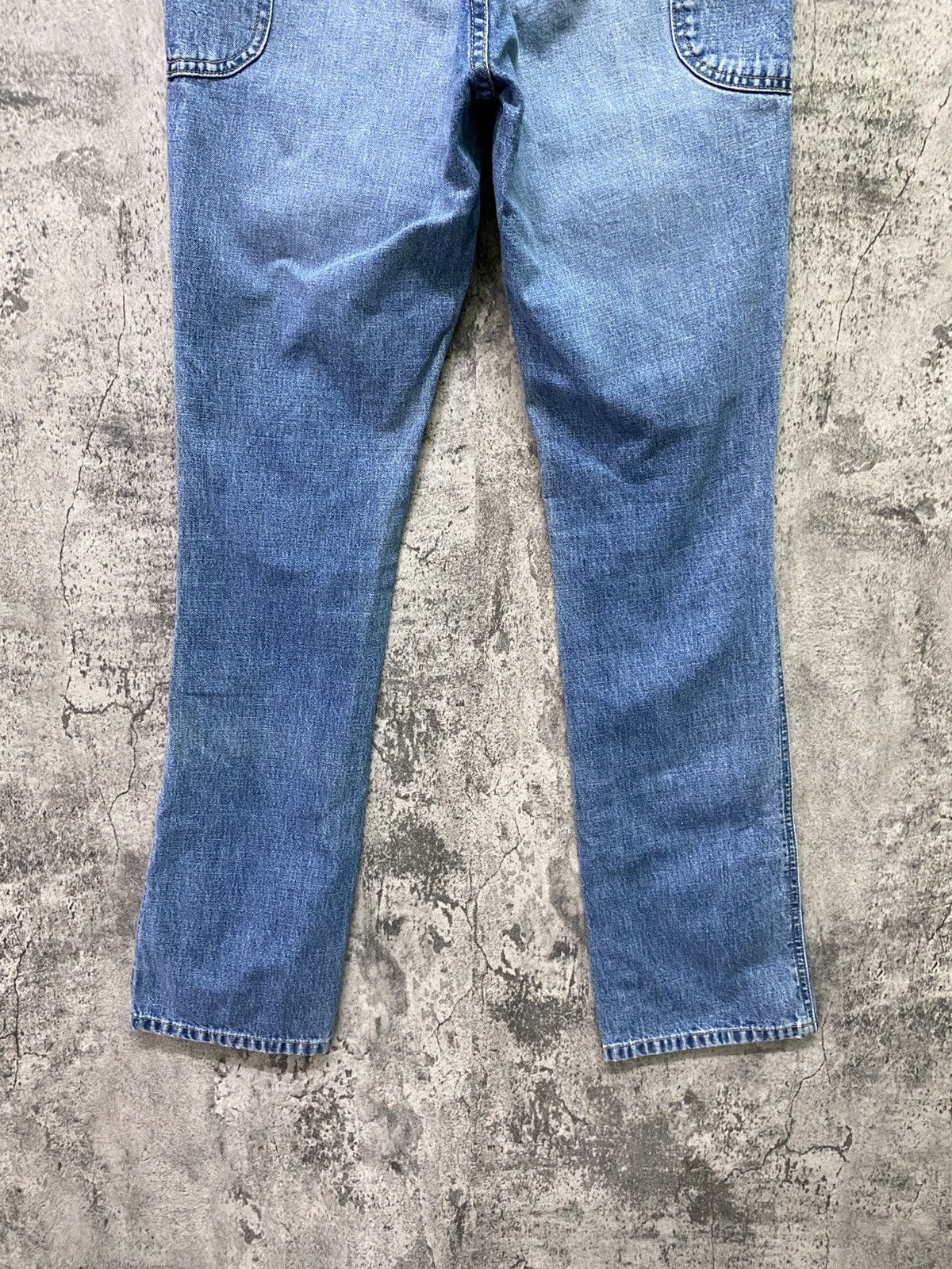 Guess × Vintage Vintage GUESS Talon Zipper Workwear Carpenter Flared Jeans Size US 27 - 17 Thumbnail