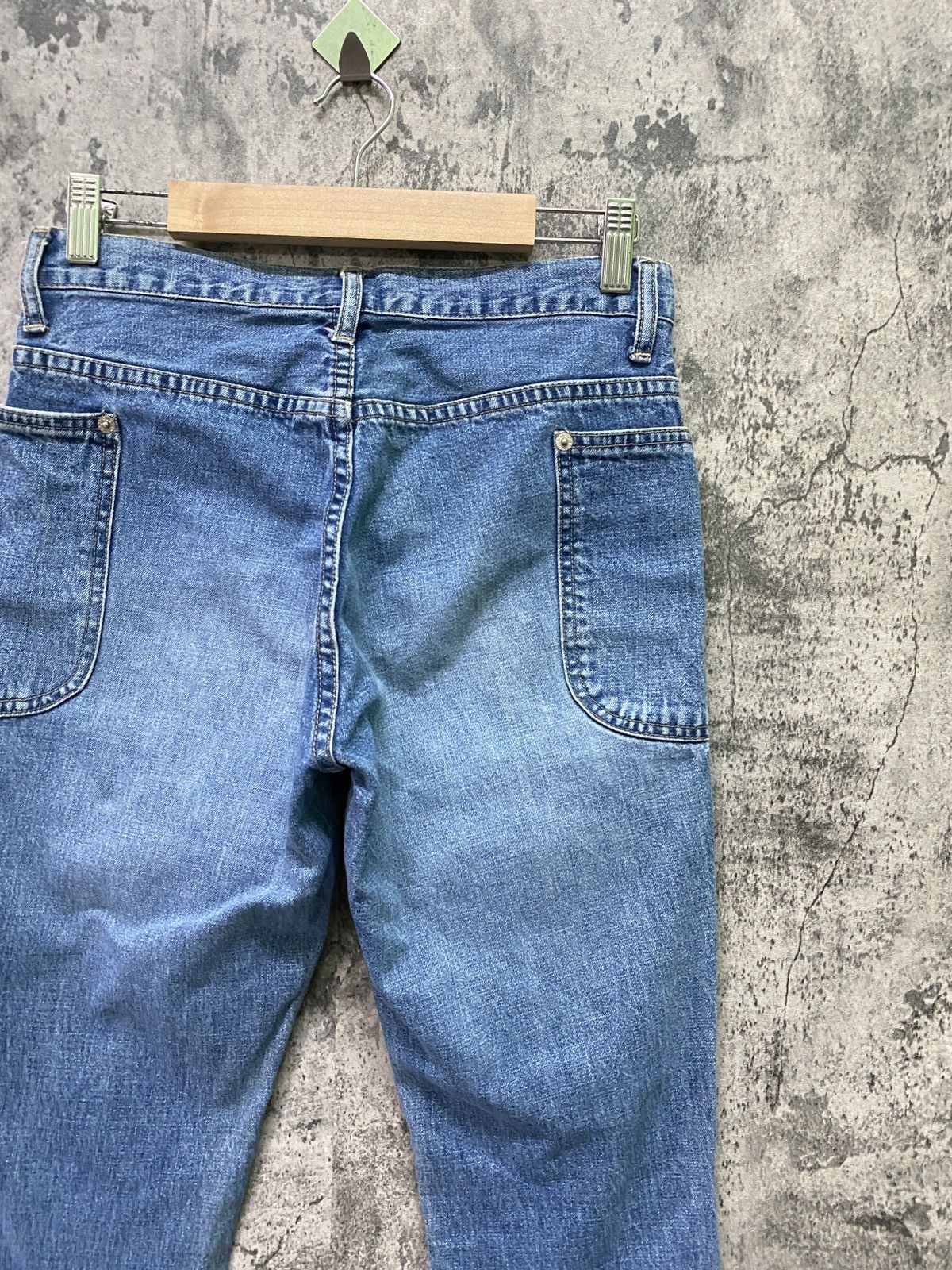 Guess × Vintage Vintage GUESS Talon Zipper Workwear Carpenter Flared Jeans Size US 27 - 14 Thumbnail