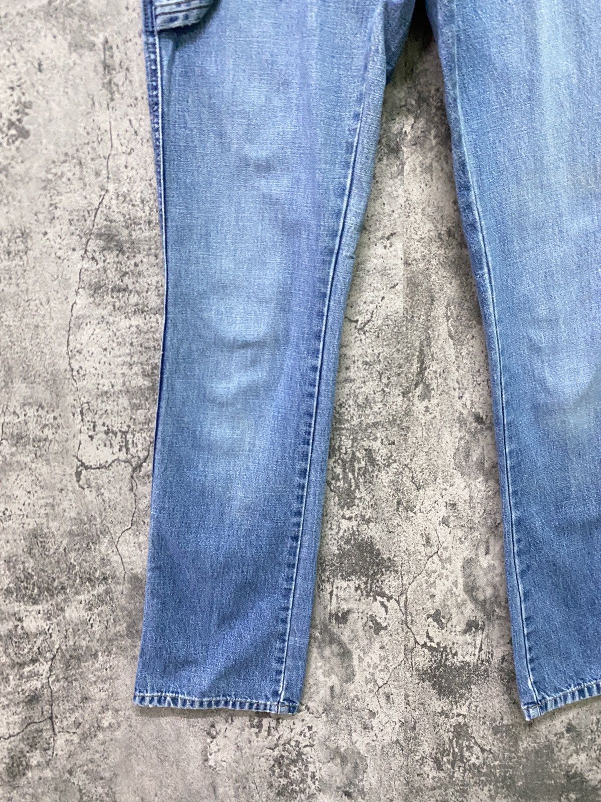 Guess × Vintage Vintage GUESS Talon Zipper Workwear Carpenter Flared Jeans Size US 27 - 7 Thumbnail