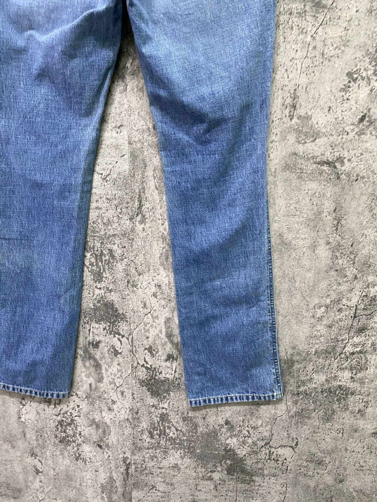 Guess × Vintage Vintage GUESS Talon Zipper Workwear Carpenter Flared Jeans Size US 27 - 15 Thumbnail