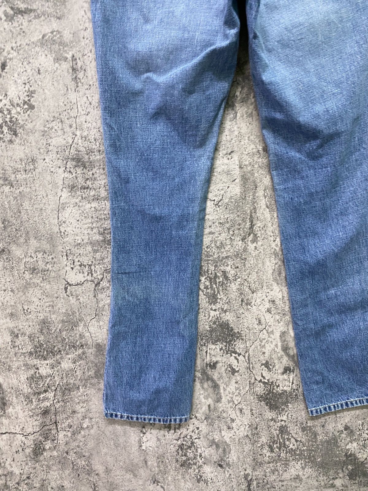 Guess × Vintage Vintage GUESS Talon Zipper Workwear Carpenter Flared Jeans Size US 27 - 16 Thumbnail