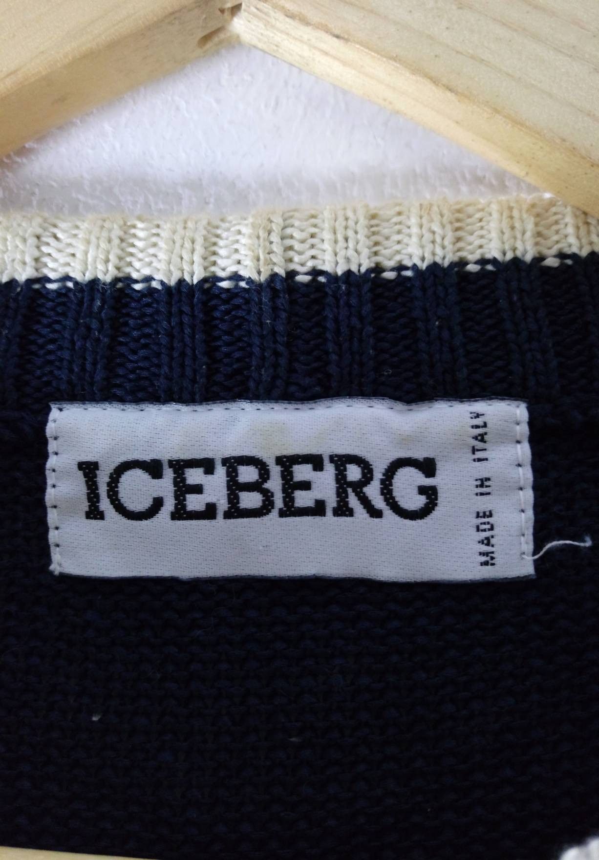 Iceberg Vintage Iceberg Peanuts Cable Knitwear Sweaters Size US L / EU 52-54 / 3 - 3 Thumbnail