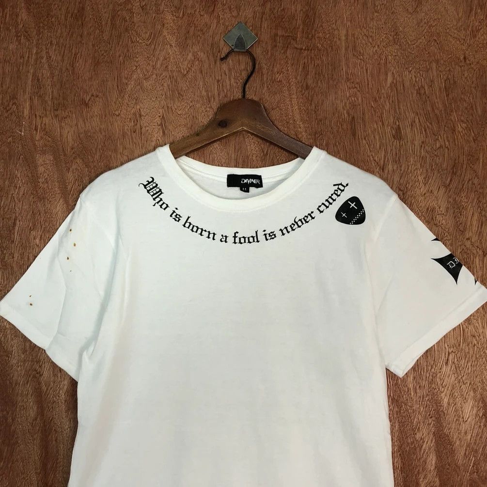 Japanese Brand DL Diviner fuck punk White like if six was 9 tee #c862 Size US S / EU 44-46 / 1 - 11 Thumbnail