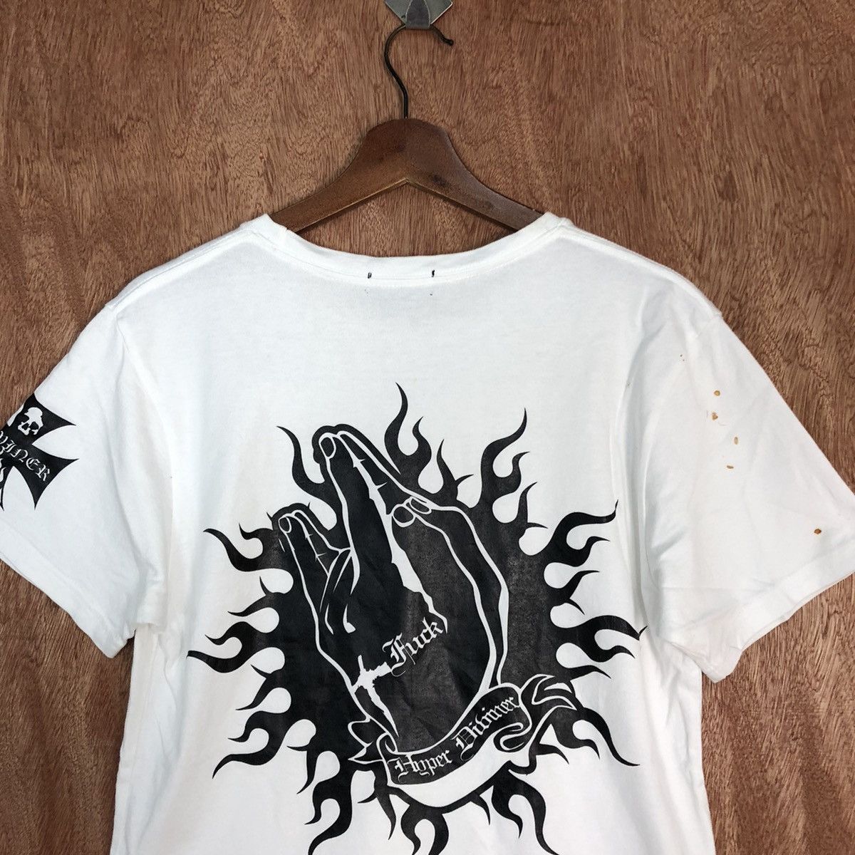 Japanese Brand DL Diviner fuck punk White like if six was 9 tee #c862 Size US S / EU 44-46 / 1 - 2 Thumbnail