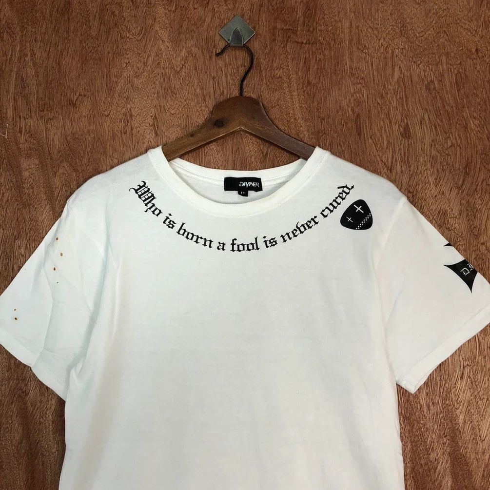 Japanese Brand DL Diviner fuck punk White like if six was 9 tee #c862 Size US S / EU 44-46 / 1 - 15 Thumbnail