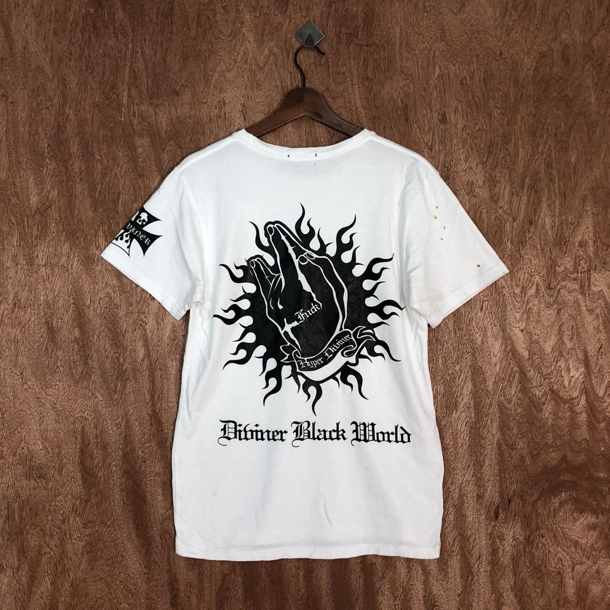 Japanese Brand DL Diviner fuck punk White like if six was 9 tee #c862 Size US S / EU 44-46 / 1 - 1 Thumbnail