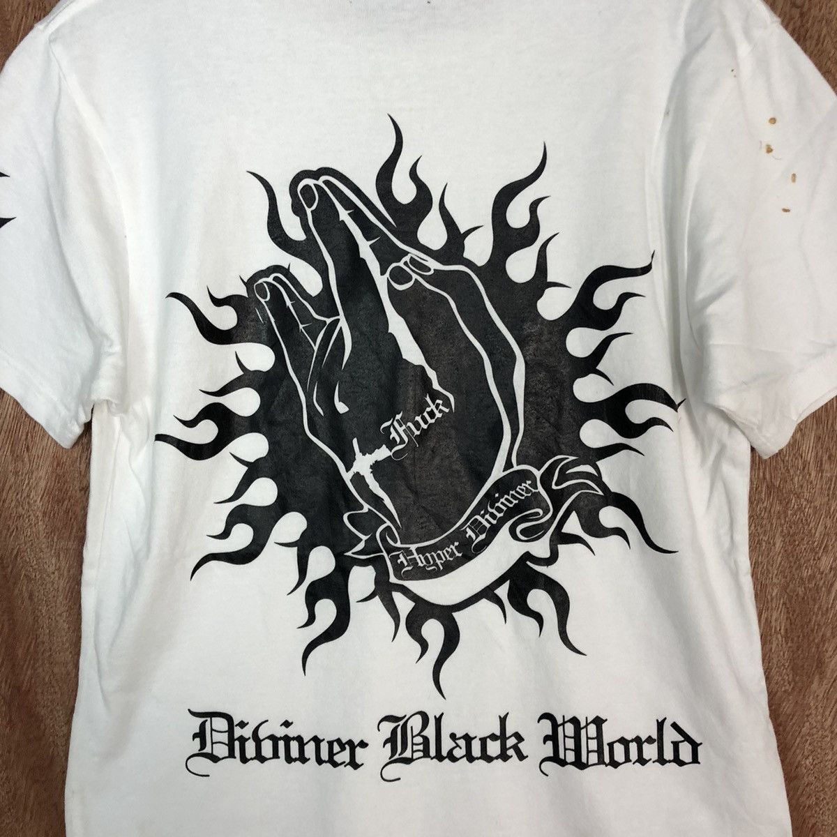 Japanese Brand DL Diviner fuck punk White like if six was 9 tee #c862 Size US S / EU 44-46 / 1 - 5 Thumbnail