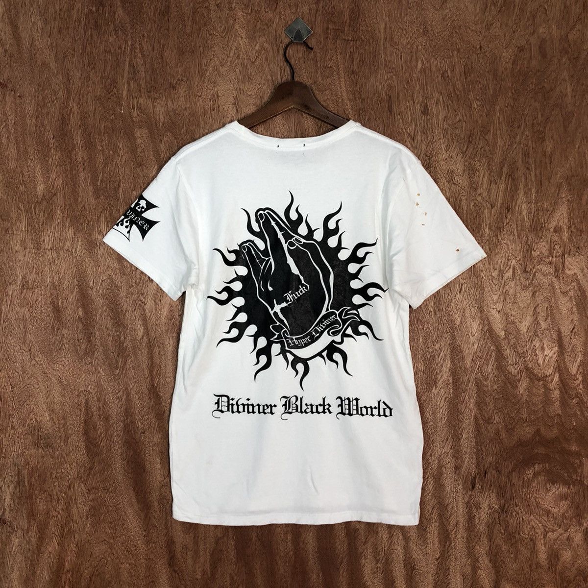 Japanese Brand DL Diviner fuck punk White like if six was 9 tee #c862 Size US S / EU 44-46 / 1 - 3 Thumbnail