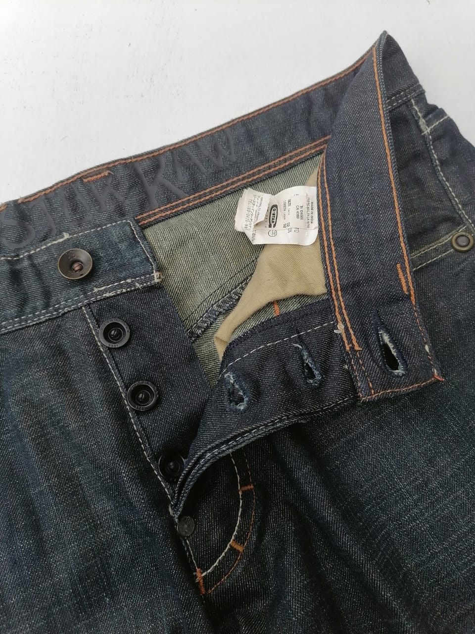 G-Star G Star Raw Reese Classic Fly Button Jeans Size US 34 / EU 50 - 3 Thumbnail