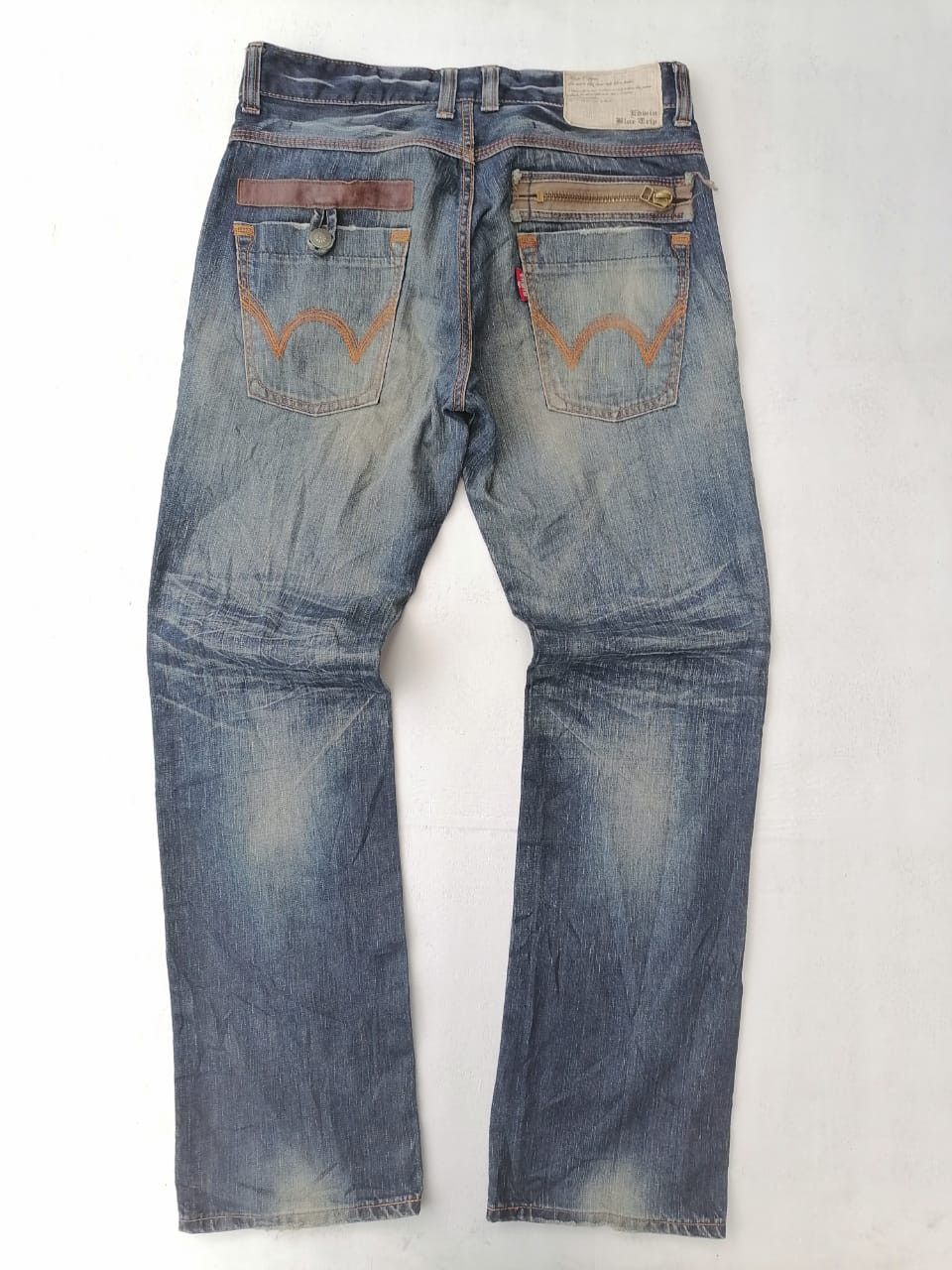 Edwin × Japanese Brand Edwin Blue Trip Made In Japan Denim Jeans Size US 34 / EU 50 - 3 Thumbnail