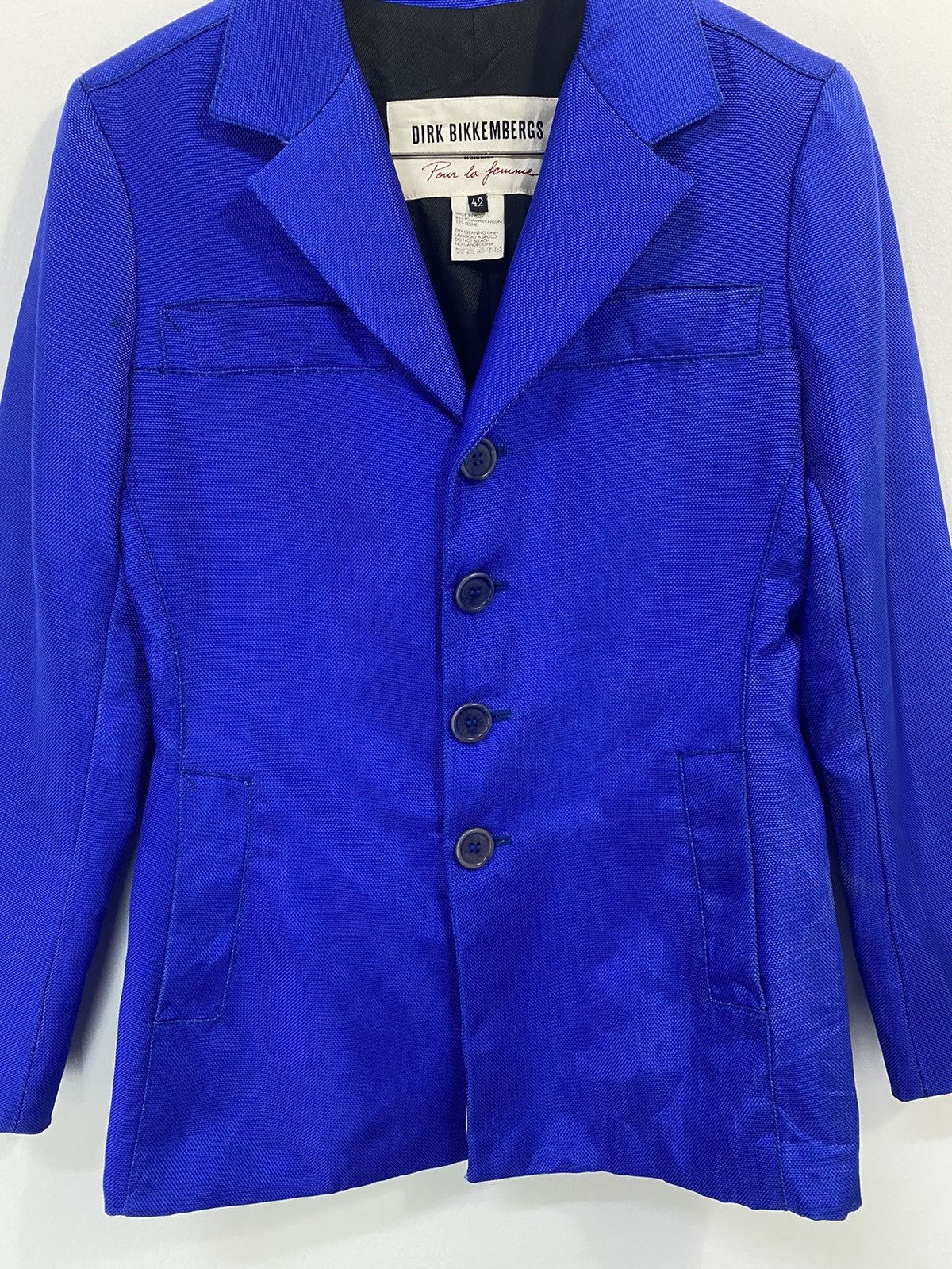 Dirk Bikkembergs Dirk Bikermbergs Jacket Royal Blue Design Lagendary Size US S / EU 44-46 / 1 - 5 Thumbnail