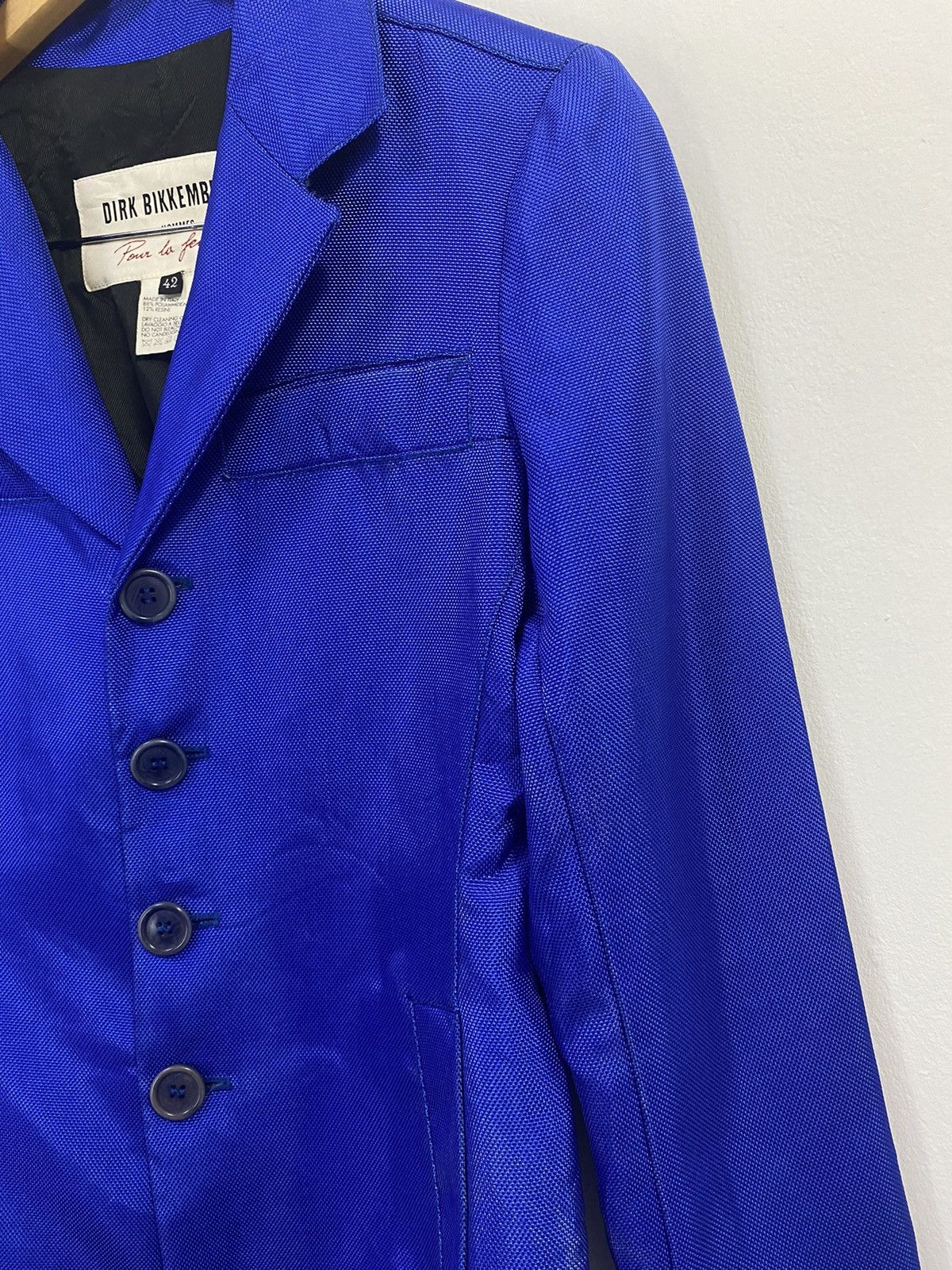 Dirk Bikkembergs Dirk Bikermbergs Jacket Royal Blue Design Lagendary Size US S / EU 44-46 / 1 - 6 Thumbnail